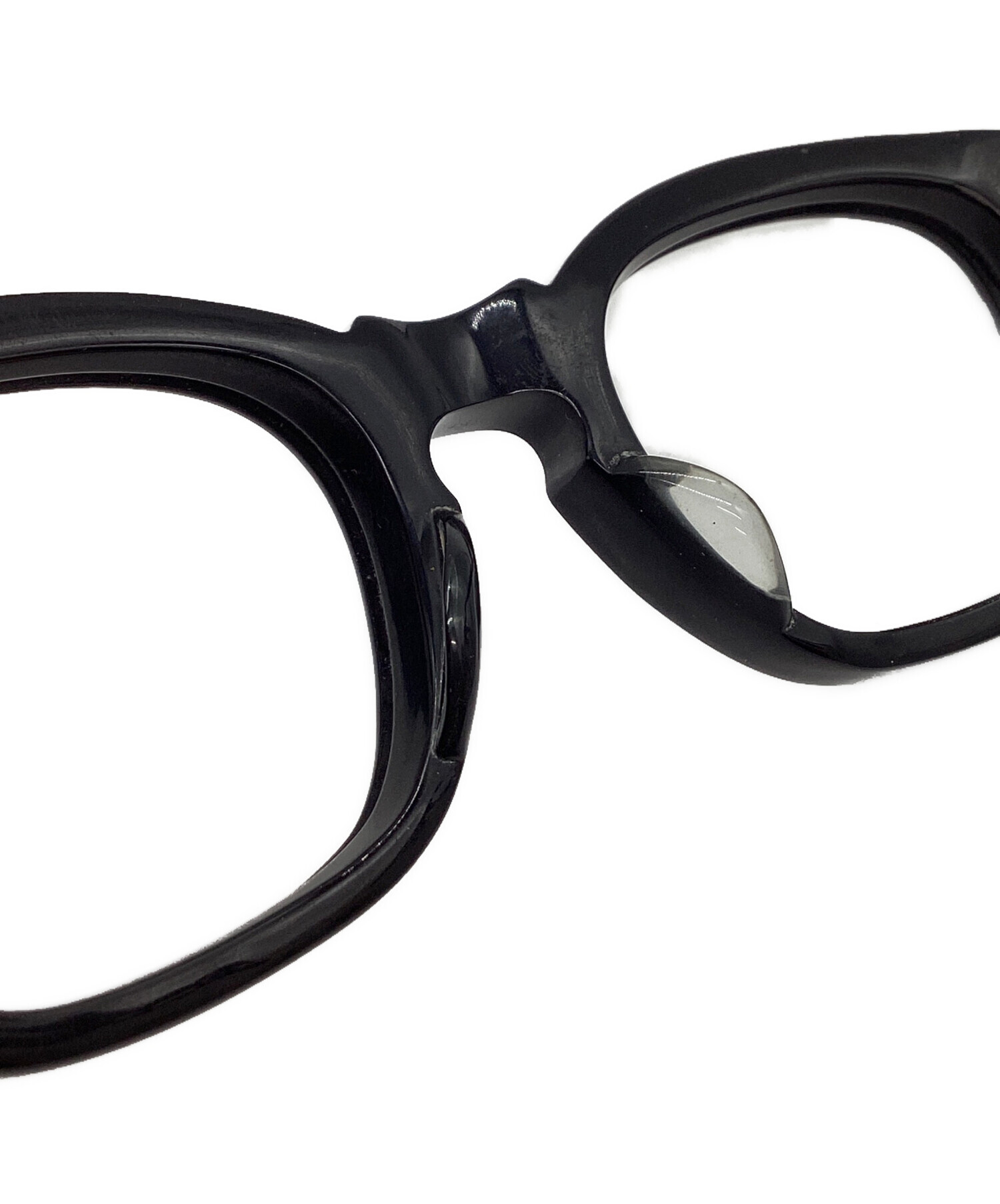【美品】  白山眼鏡店 / ハクサンメガネテン | GLAM OVAL サングラス | ブラック | メンズ 美品】 白山眼鏡店 / ハクサンメガネテン | GLAM OVAL サングラス