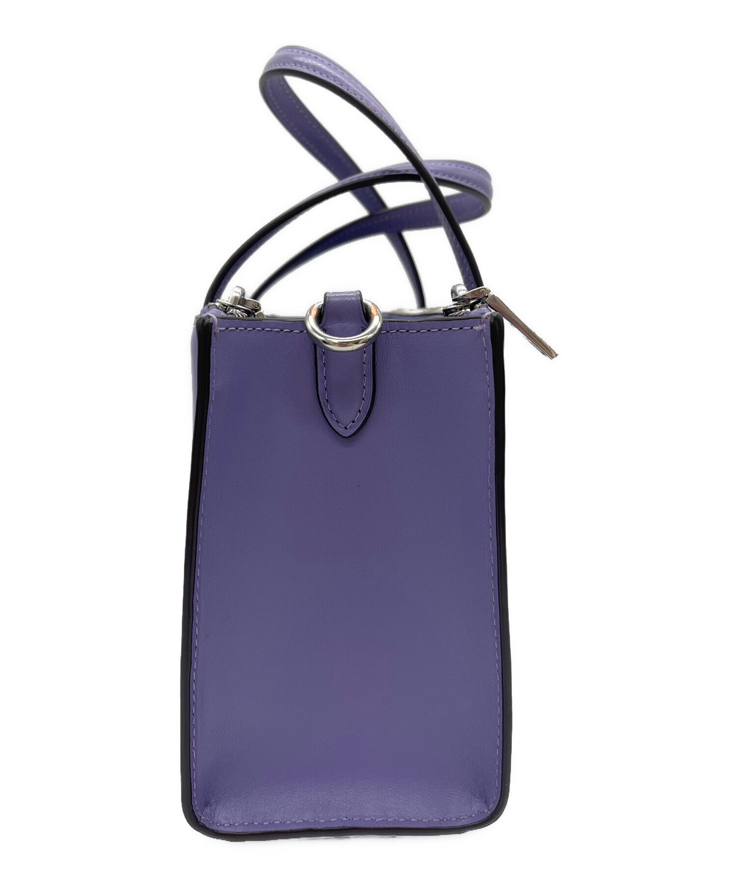 希少　COACH コーチ　ハンドバッグ シグネチャー　パープル　ワンショルダー COACH - COACH(コーチ) ショルダーバッグ シグネチャー柄 パープルの