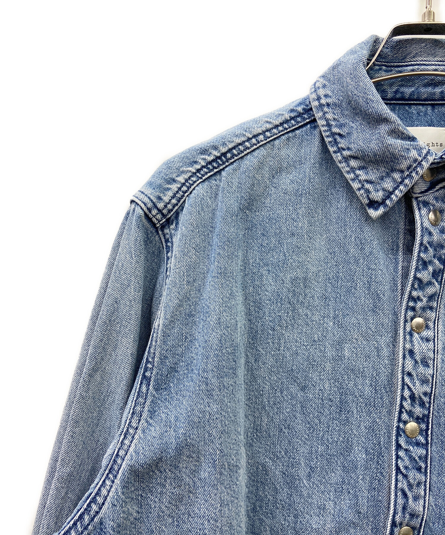 美品✳︎upper hights オーバーサイズ デニムジャケット ブラック 1 中古・古着通販】upper hights (アッパーハイツ) デニムジャケット