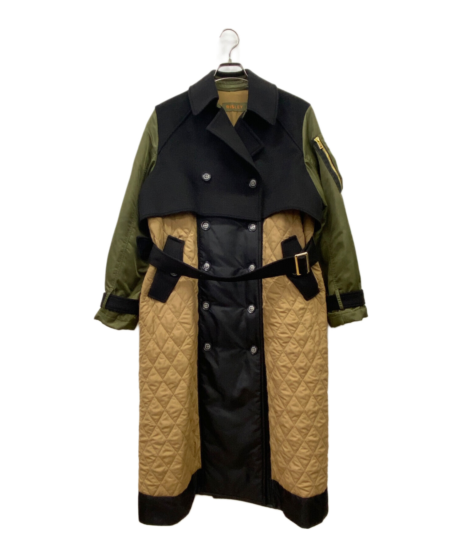 中古・古着通販】RISLEY (リズレー) RISLEY docking long trench coat 