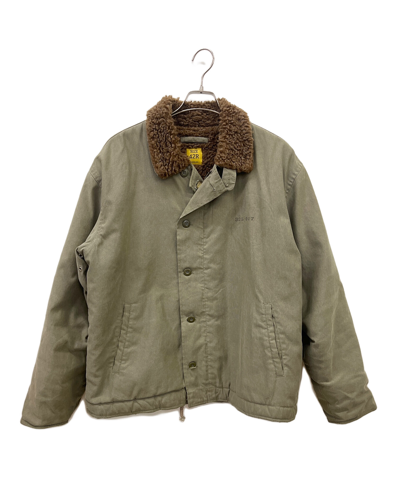 中古・古着通販】HOUSTON (ヒューストン) N1デッキジャケット オリーブ