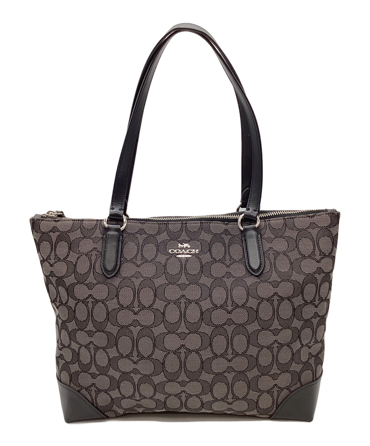 中古・古着通販】COACH (コーチ) シグネチャーキャンバストートバッグ