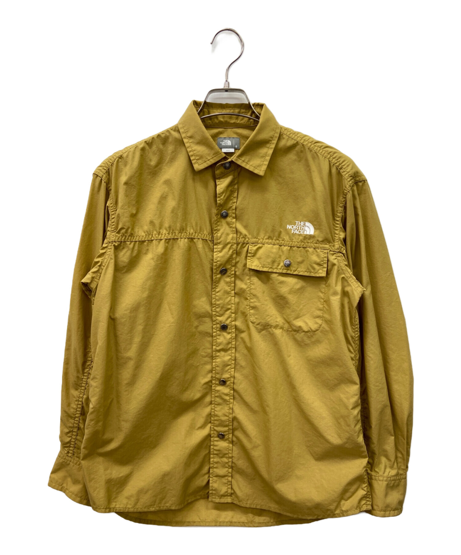 THE NORTH FACE ザノースフェイス カジュアルシャツ M ベージュ 【古着】【中古】【送料無料】 中古・古着通販】THE NORTH FACE (ザ ノース フェイス) オープンカラー