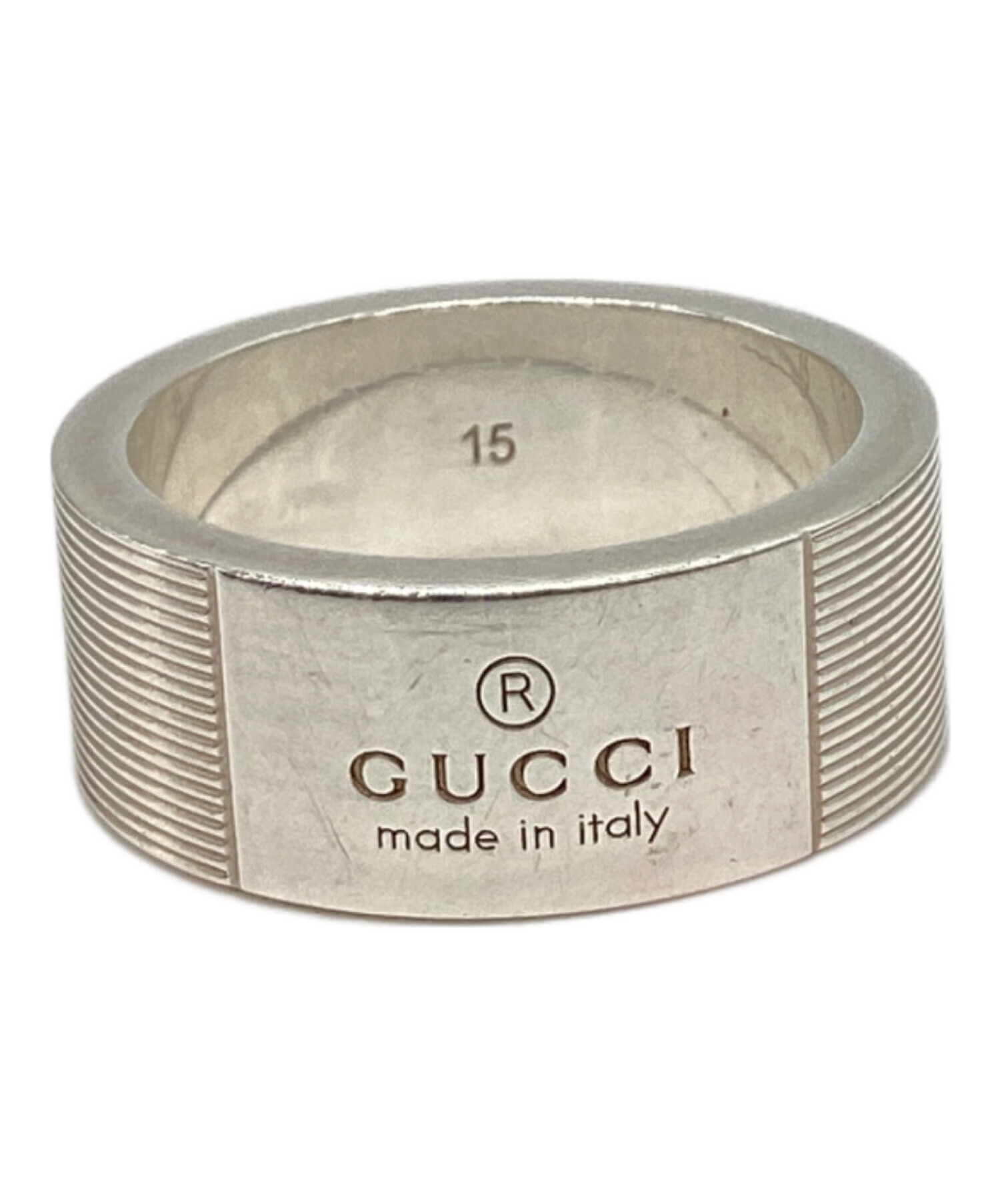 中古・古着通販】GUCCI (グッチ) GUCCI シルバーリング サイズ:15号