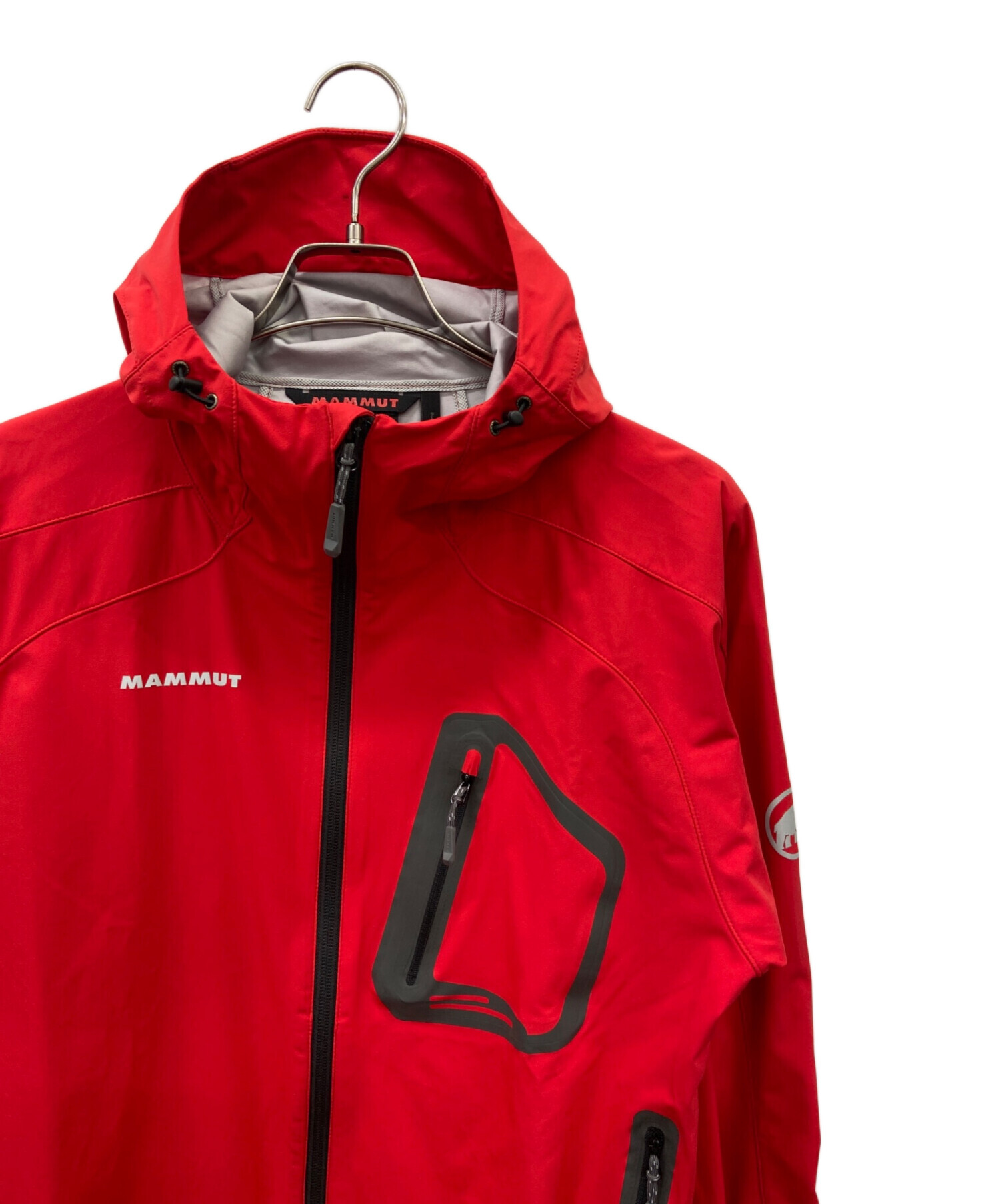 美品★MAMMUT ドライテクノロジー マウンテンパーカー 赤マンモス 中古・古着通販】MAMMUT (マムート) MAMMUT マウンテンパーカー レッド