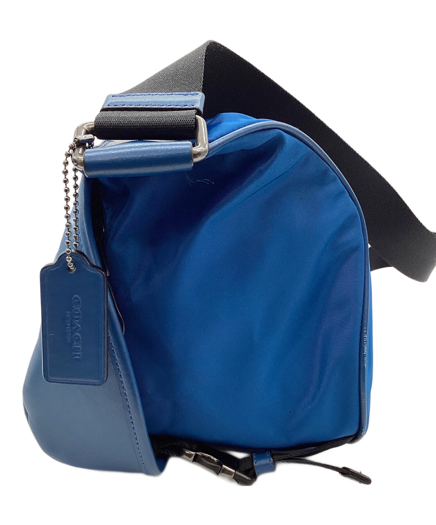 coach ボディバック COACH ボディバッグ ブルー レザー | ヤマダウェブコム
