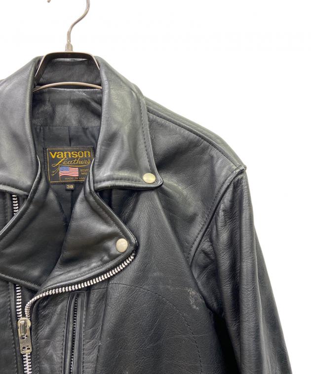 中古・古着通販】VANSON (バンソン) レザーライダースジャケット