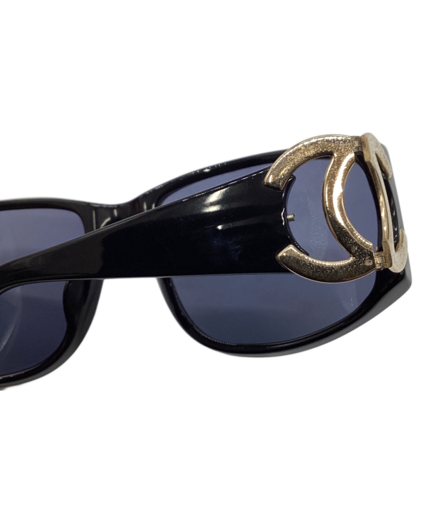 CHANEL シャネル マトラッセ サングラス メガネ ブラック 中古・古着通販】CHANEL (シャネル) CHANEL サングラス ブラック