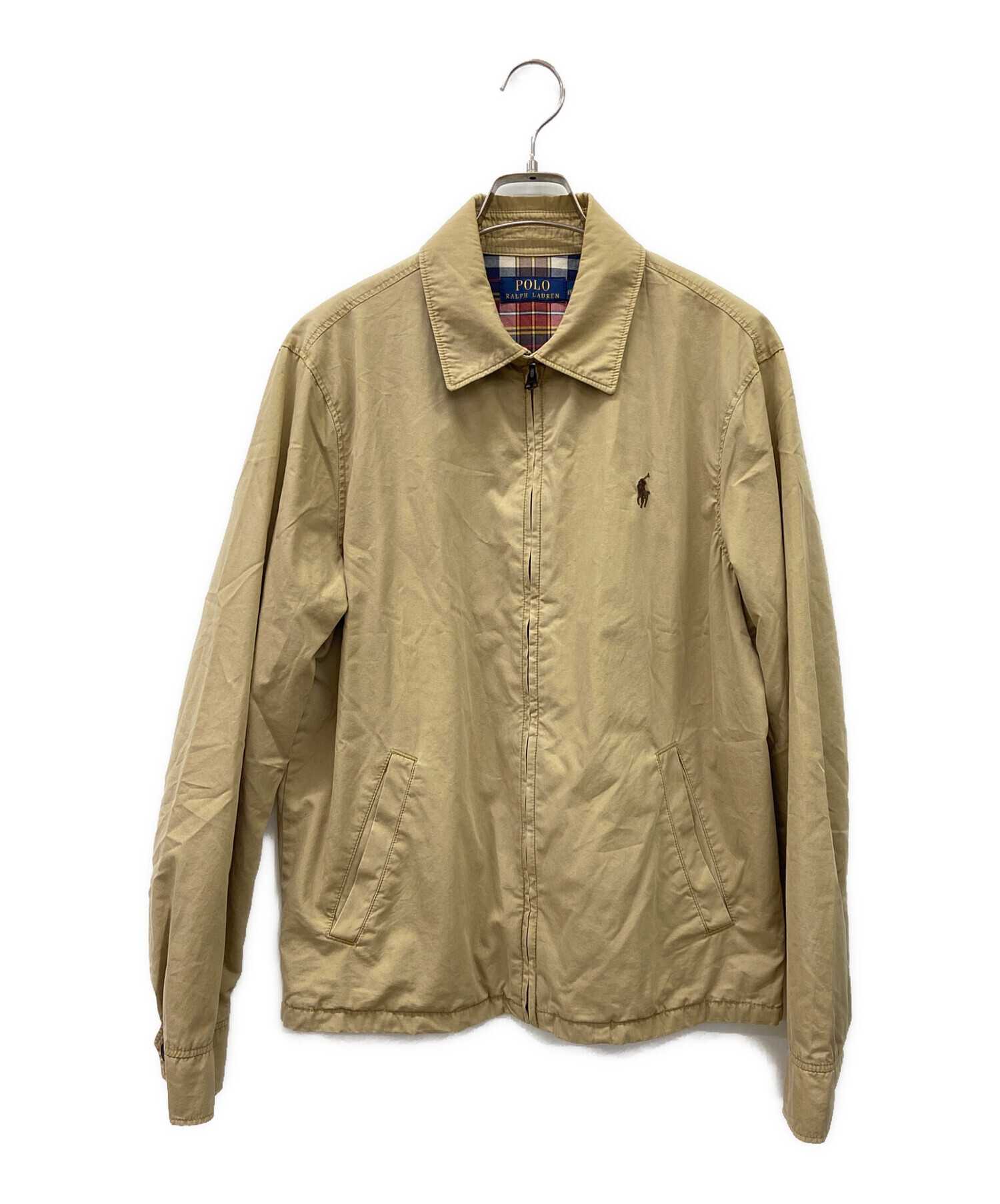 POLO RALPH LAUREN スイングトップ ベージュ Mサイズ 中古・古着通販】POLO RALPH LAUREN (ポロ・ラルフローレン) POLO