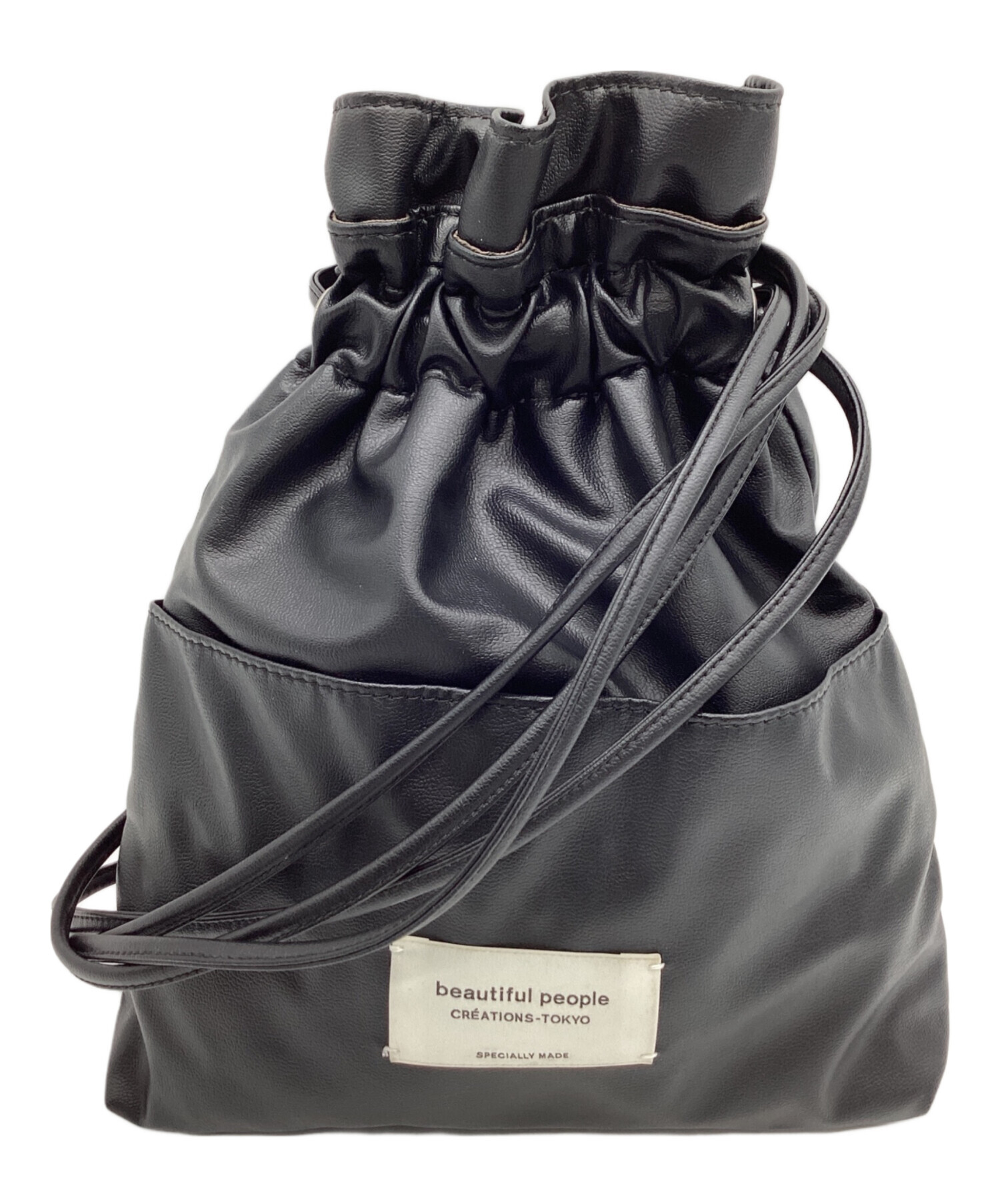 beautiful people ショルダーバッグ - 黒 【古着】【中古】 中古・古着通販】beautiful people (ビューティフルピープル) STUDIOUS