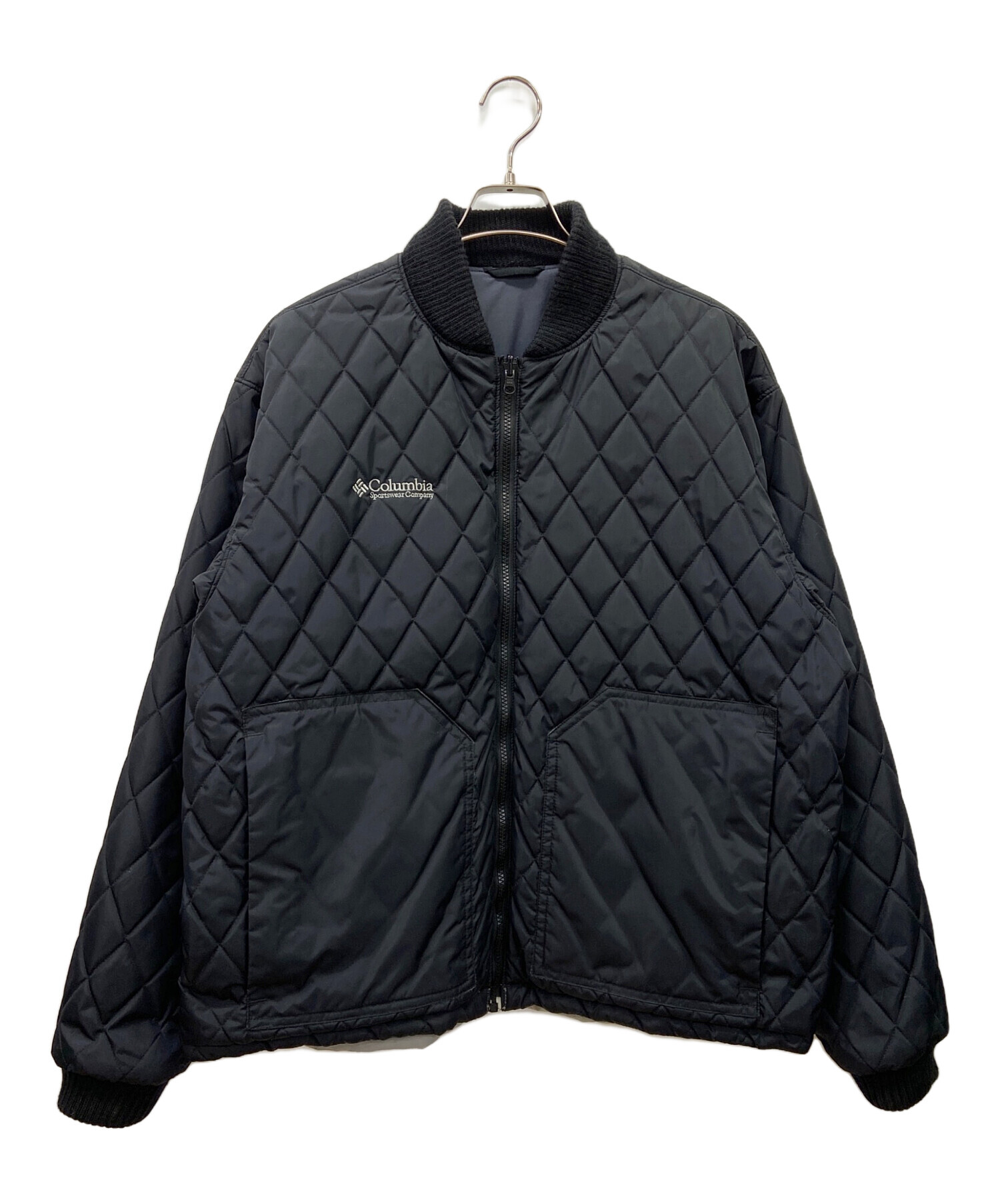 00s Columbia ダイヤカット キルティング ダウンジャケット 短丈 