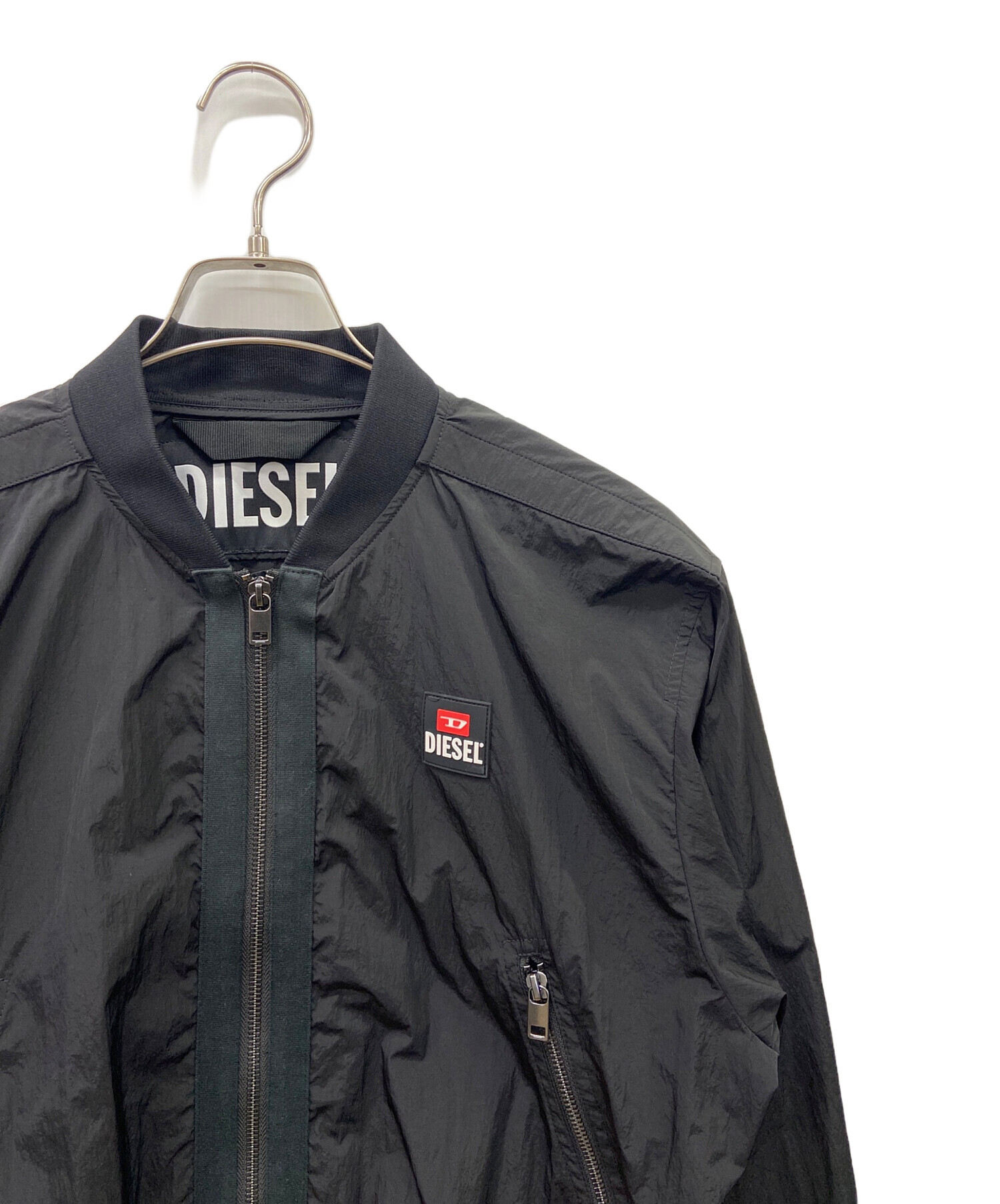 中古・古着通販】DISEL (ディーゼル) ナイロンジャケット ブラック 