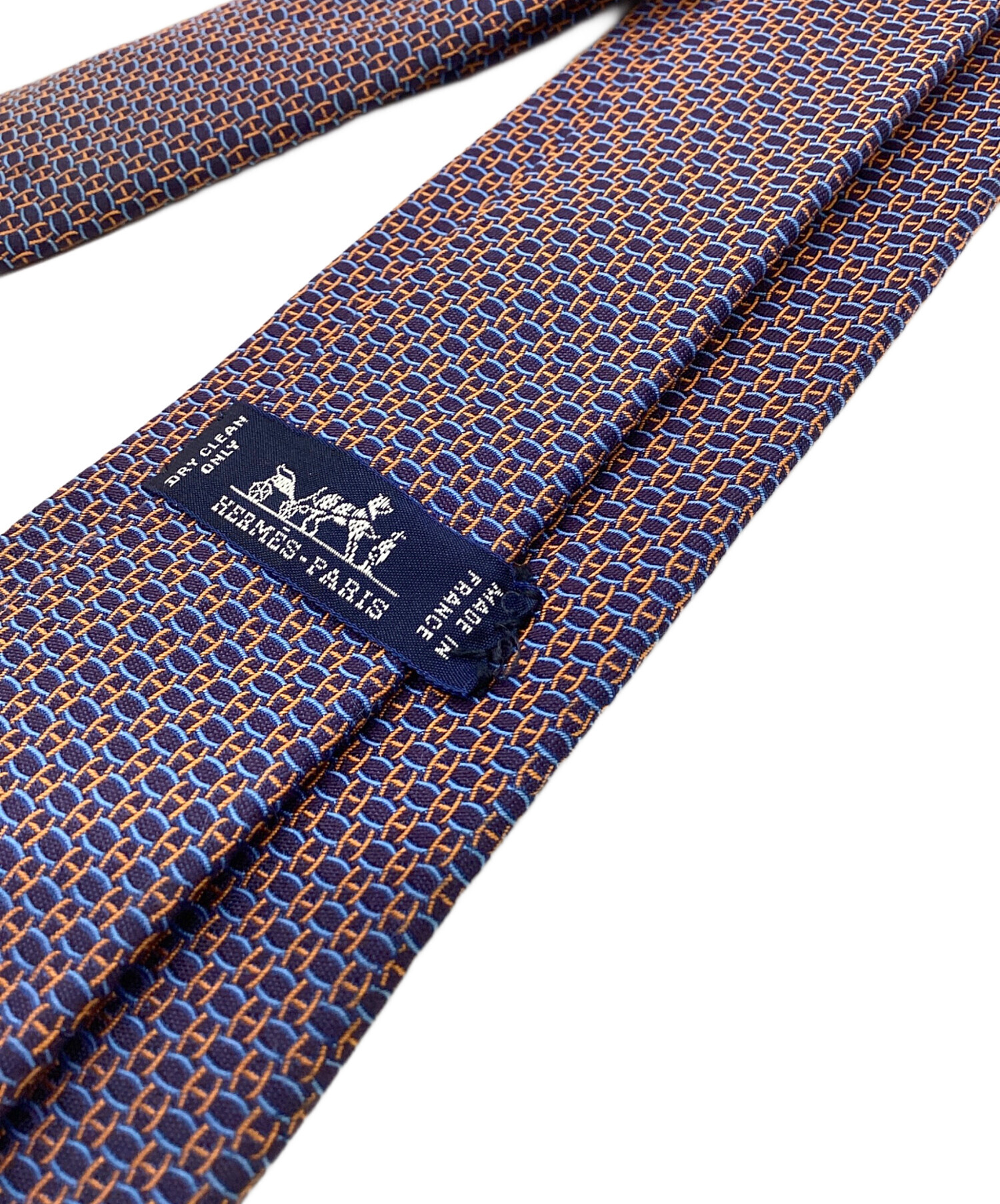 中古・古着通販】HERMES (エルメス) Hロゴシルク100％ネクタイ