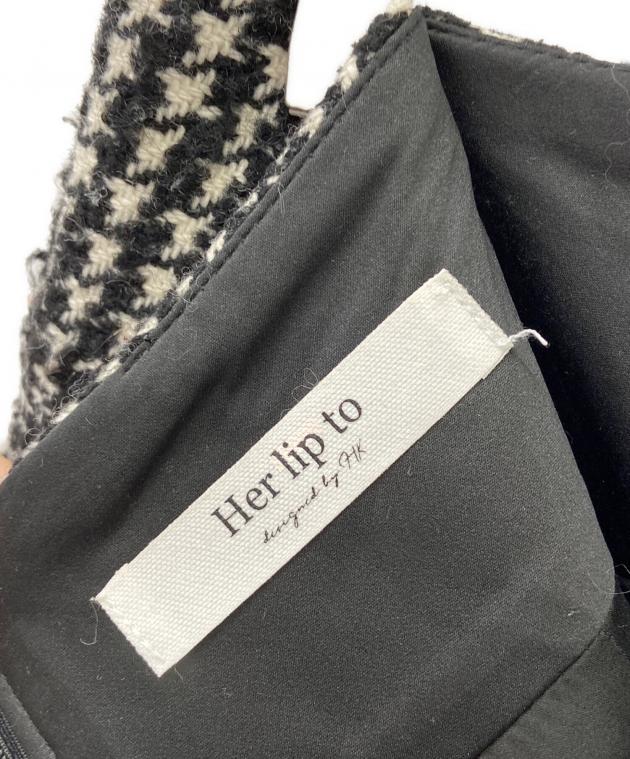 中古・古着通販】Her lip to (ハーリップトゥ) HEMINGWAY CHECK TWEED