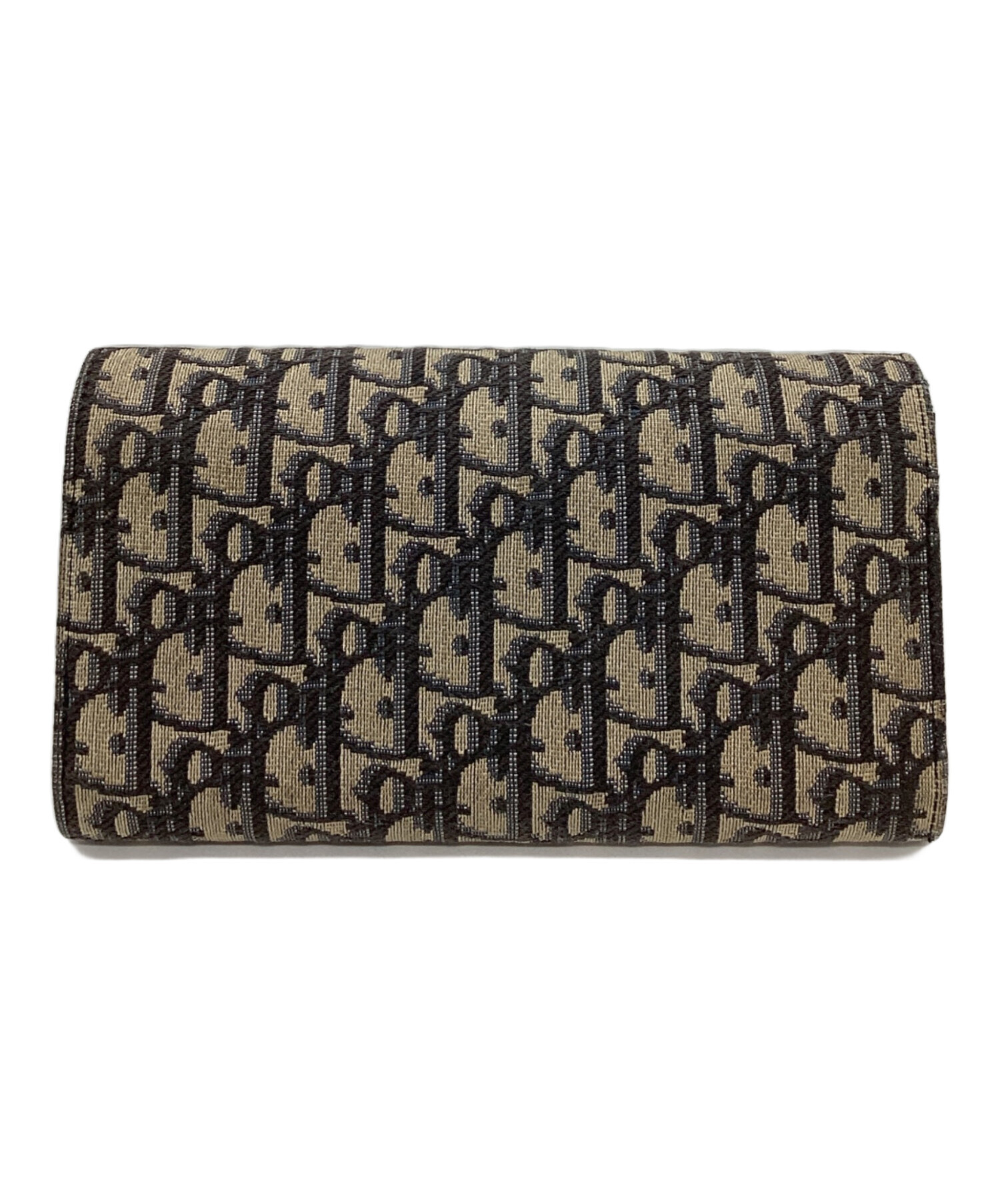 【再】【ご購入者様決定済】Dior 二つ折り財布 ネイビー・ベージュ 中古・古着通販】Dior (ディオール) DIOR ディオールディブリーク