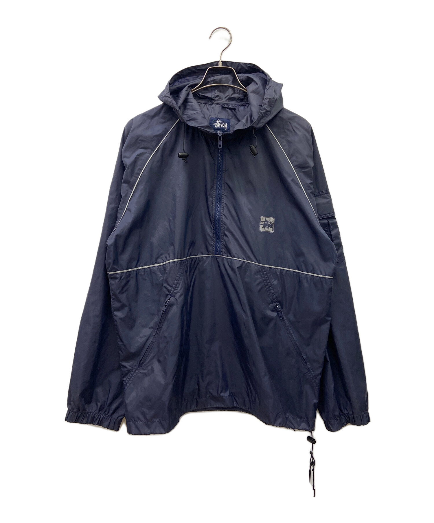 【限定品‼️】Stussy ナイロンパーカー ネイビー 中古・古着通販】stussy (ステューシー) ナイロンジャケット ネイビー