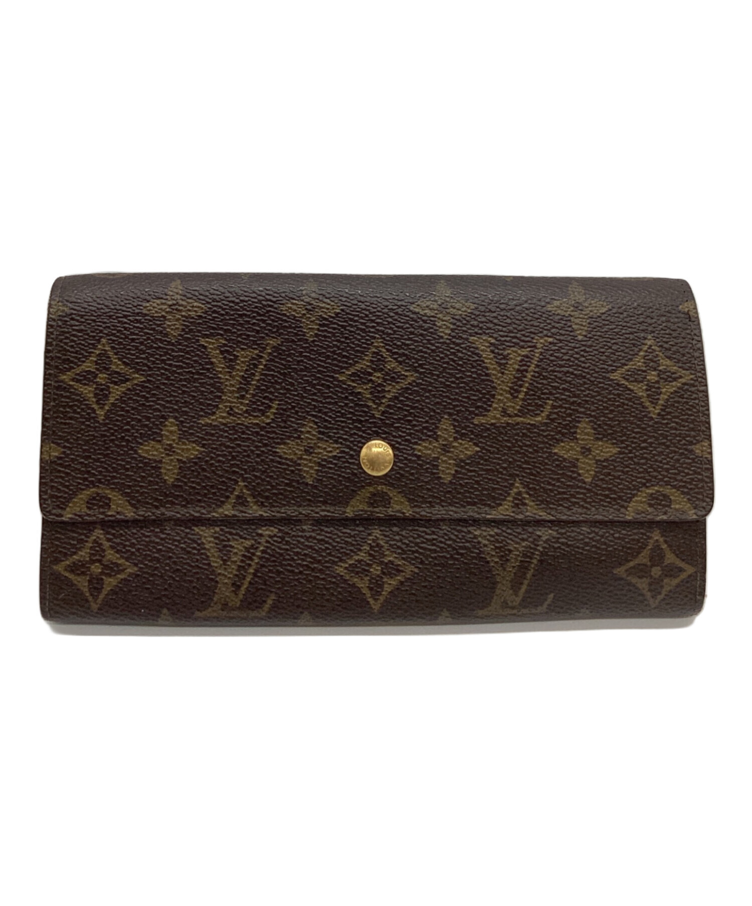 人気アイテムをお得に Louis Vuitton モノグラム 二つ折り財布 【公式