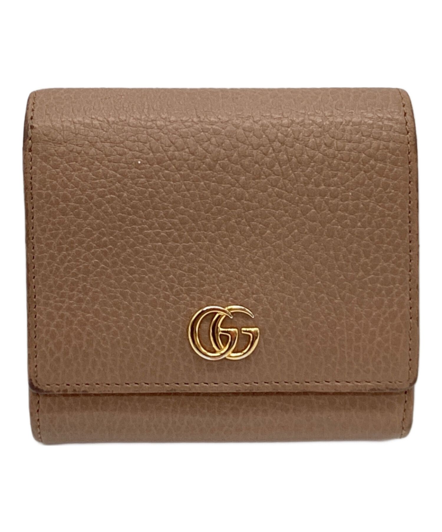 GUCCI グッチ/GGマーモント 二つ折り財布/456122/Aランク/19【中古】 GUCCI - GUCCI グッチ/GGマーモント 二つ折り財布/456122/Aランク/19