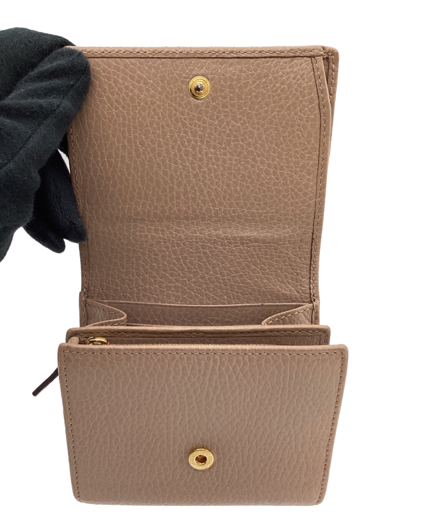 GUCCI グッチ/GGマーモント 二つ折り財布/456122/Aランク/19【中古】 GUCCI - GUCCI グッチ/GGマーモント 二つ折り財布/456122/Aランク/19