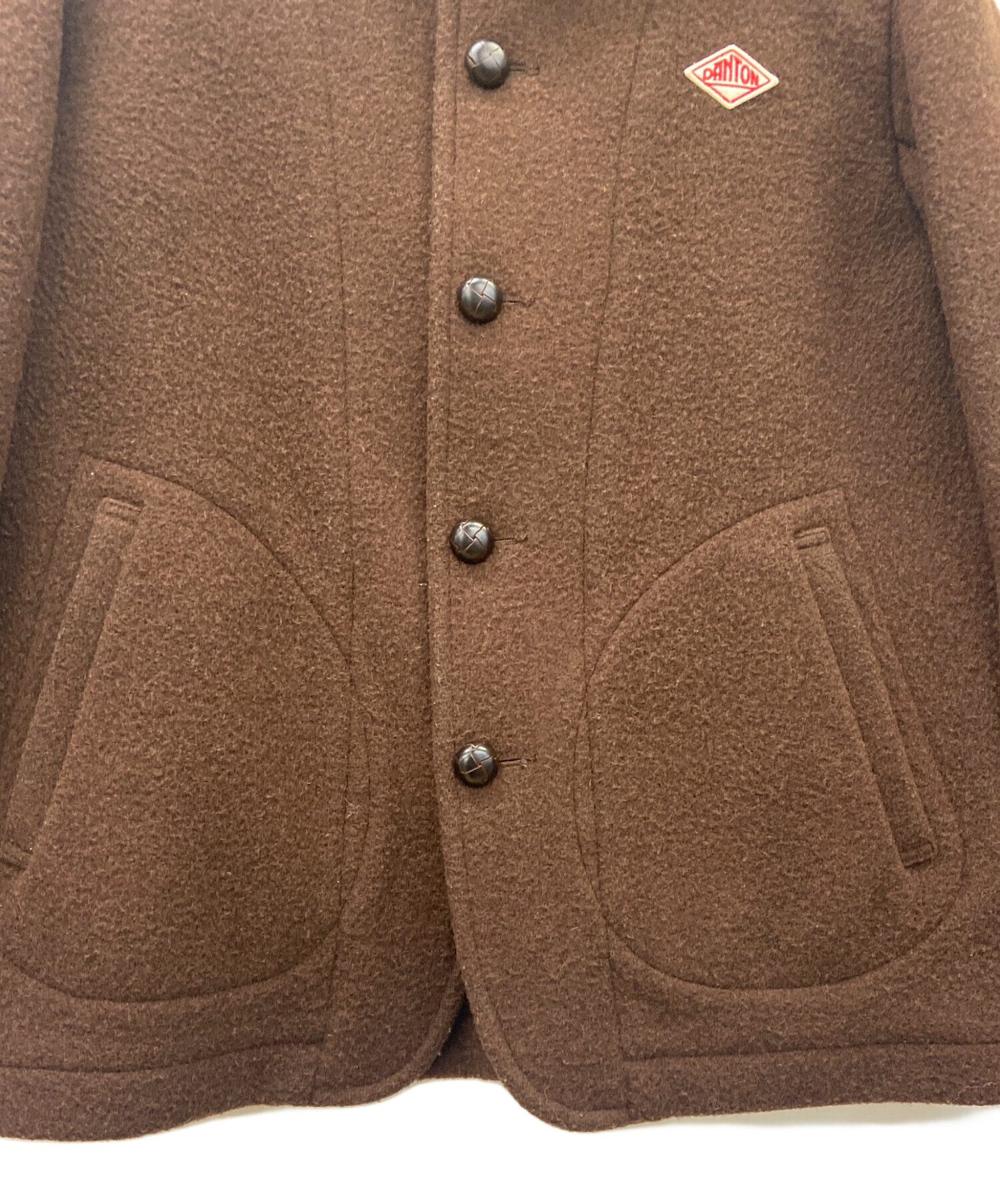 【けんぽ】 DANTON ウールモッサ シングルジャケット ブラウン 40 中古・古着通販】DANTON (ダントン) ウールモッサシングルジャケット
