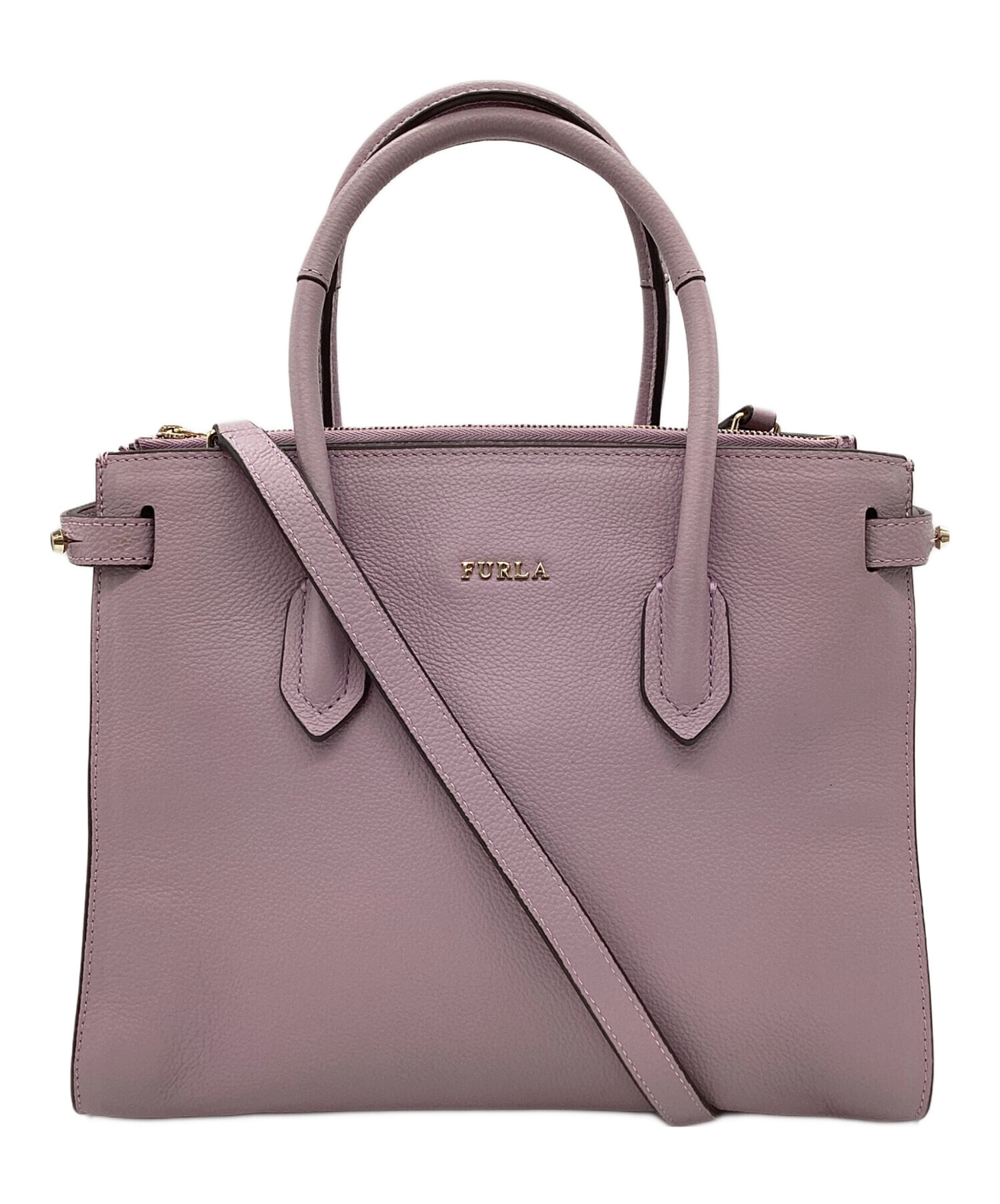 ◇15418　中古品　FURLA　フルラ　2WAYバッグ　2点セット 中古・古着通販】FURLA (フルラ) 2WAYバッグ ブラック｜ブランド・古着