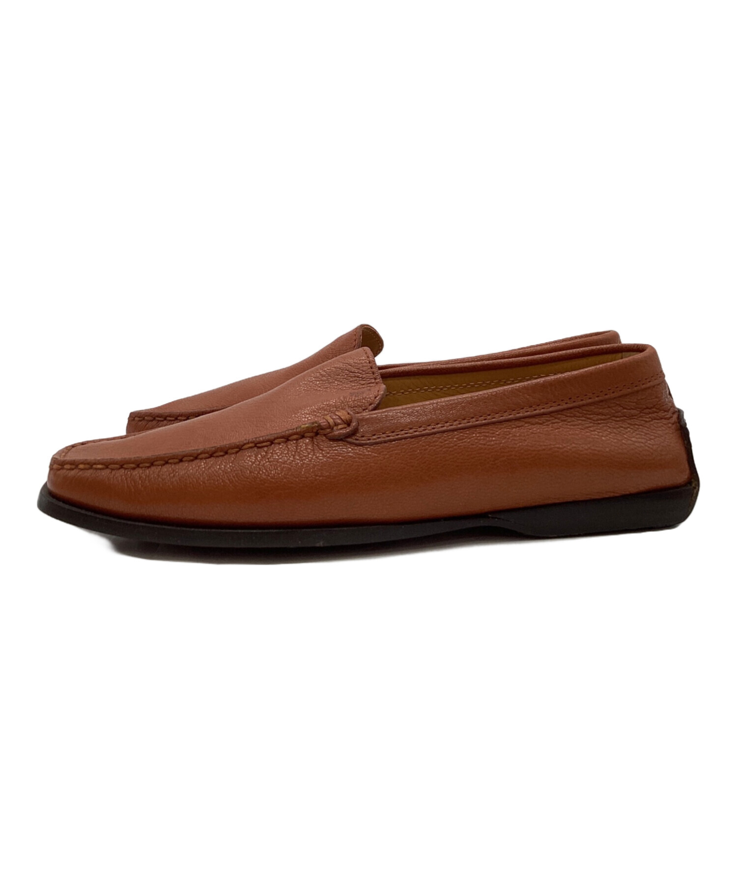 TOD’Sトッズスエードローファー37 ブラウン×キャメルイタリア製 箱・袋なし 中古・古着通販】TOD'S (トッズ) TOD'S ローファー ブラウン サイズ:37