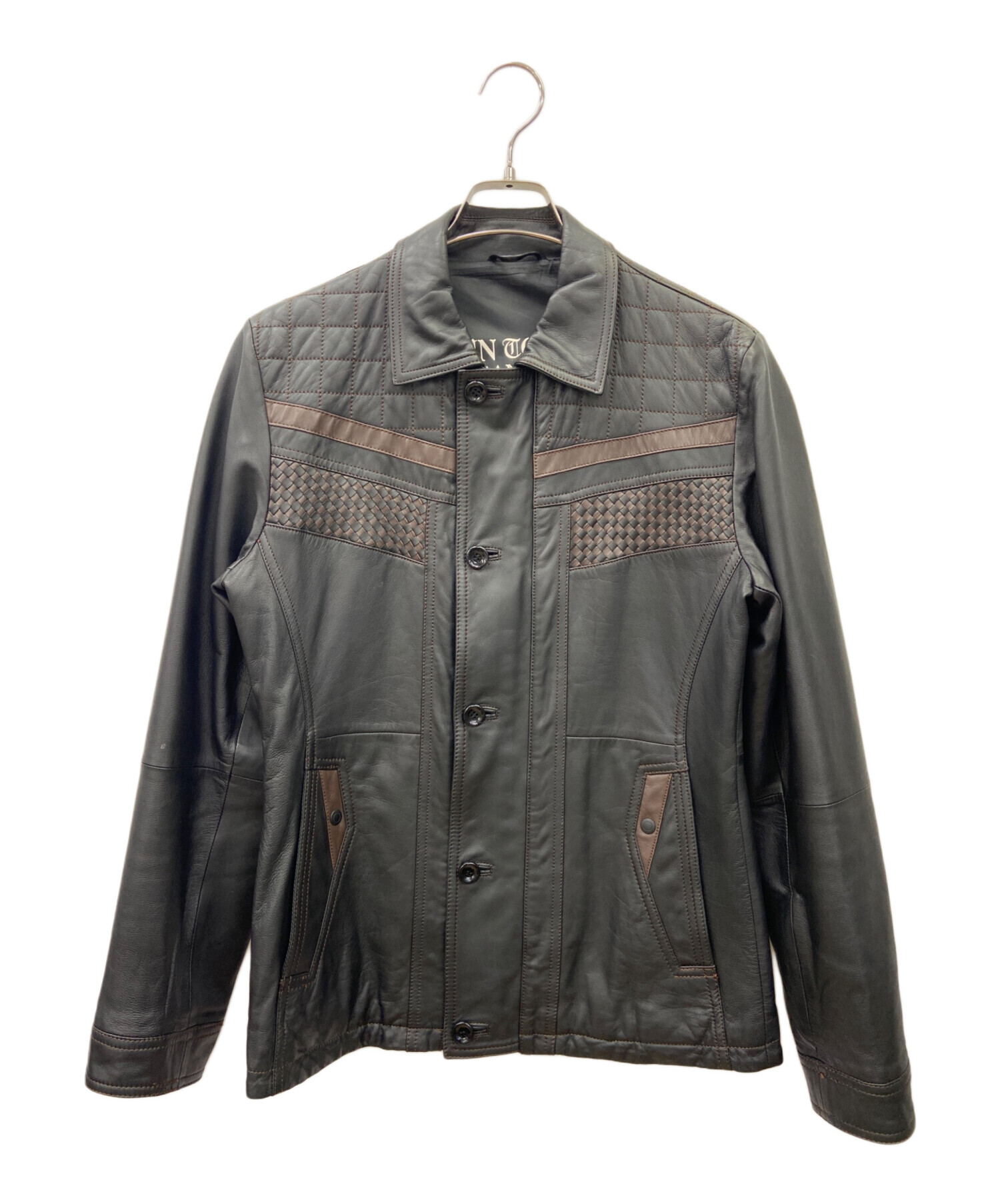 中古・古着通販】Barassi (バラシ) レザージャケット ブラック 