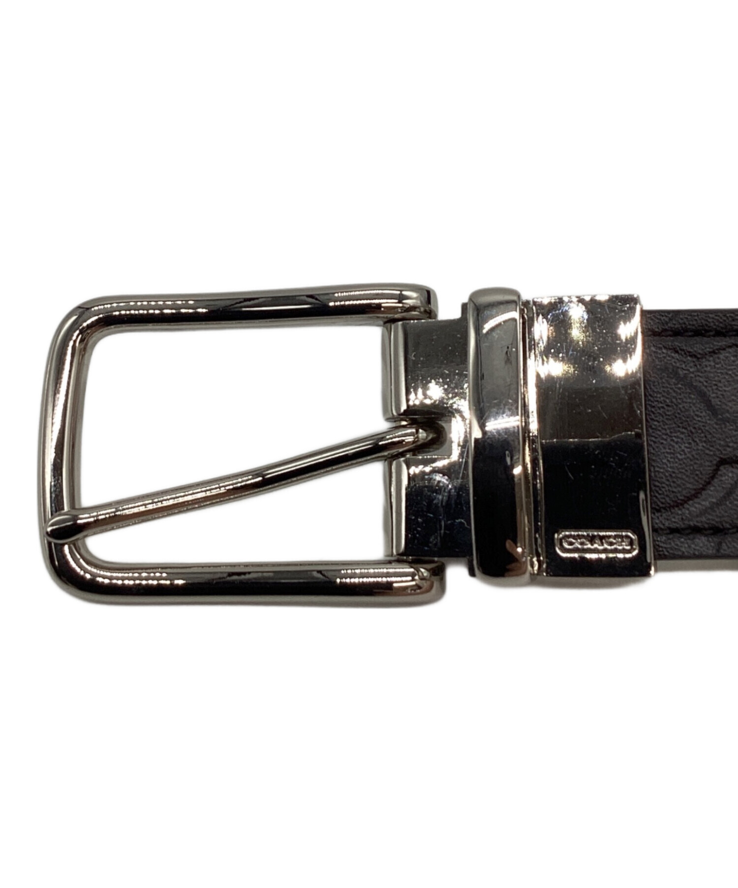 中古・古着通販】COACH (コーチ) COACH レザーベルト ブラック 中古・古着通販】COACH (コーチ) COACH レザーベルト ブラック