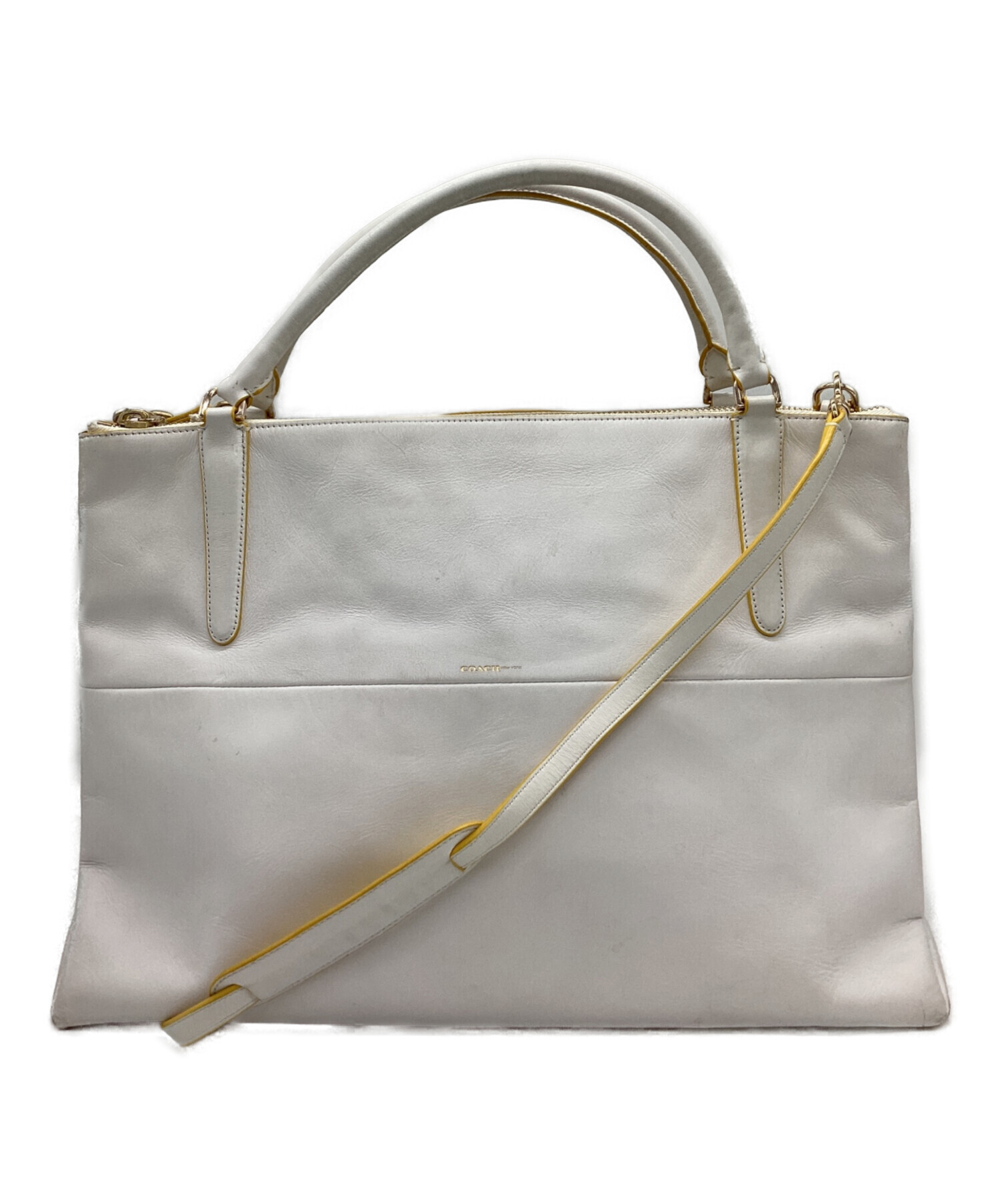 中古・古着通販】COACH (コーチ) COACH ボローバッグ ホワイト