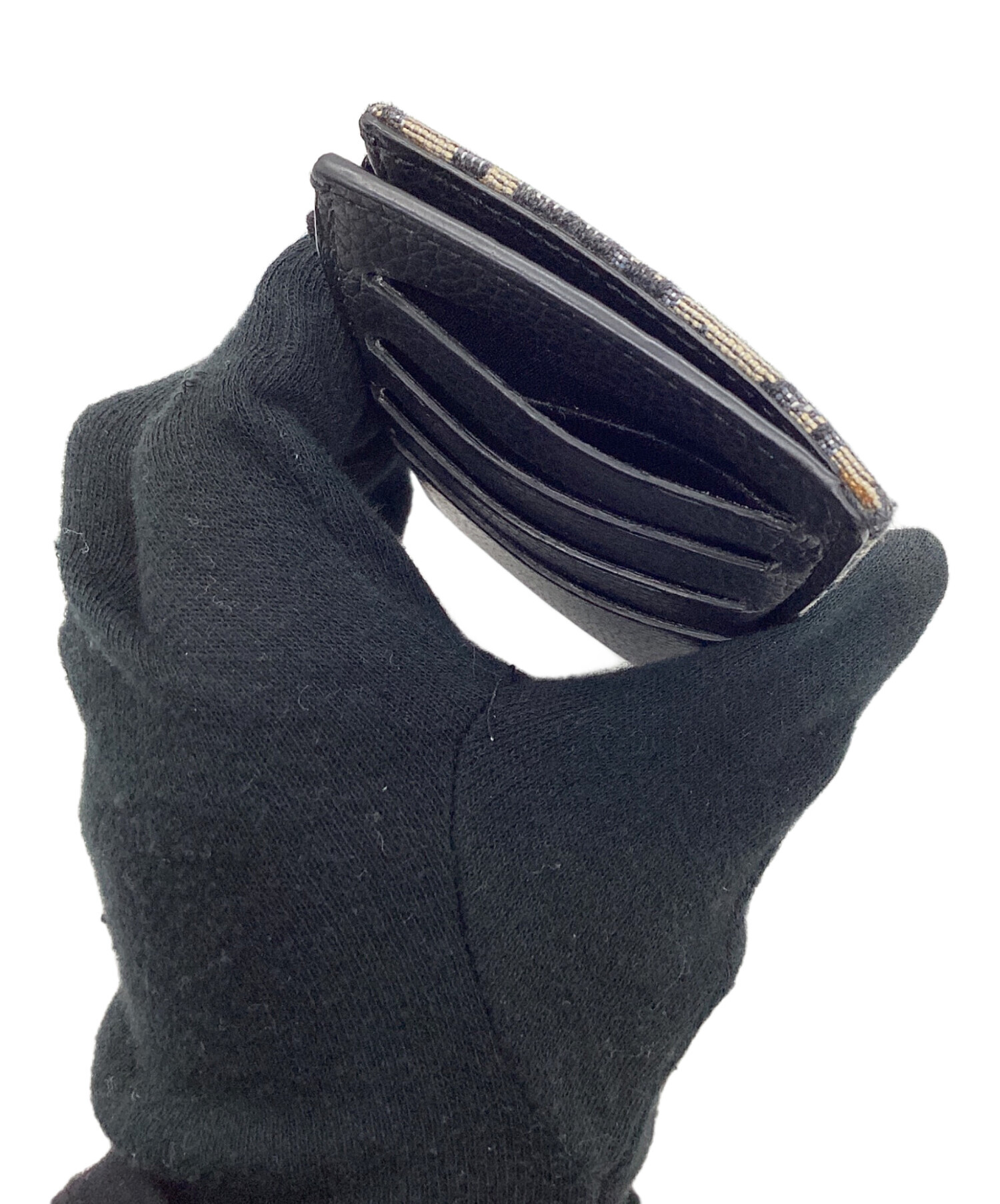 美品Diorディオール クッションカバートロッター柄ネイビー タオル生地 中古・古着通販】DIOR (ディオール) トロッター柄フラグメントケース