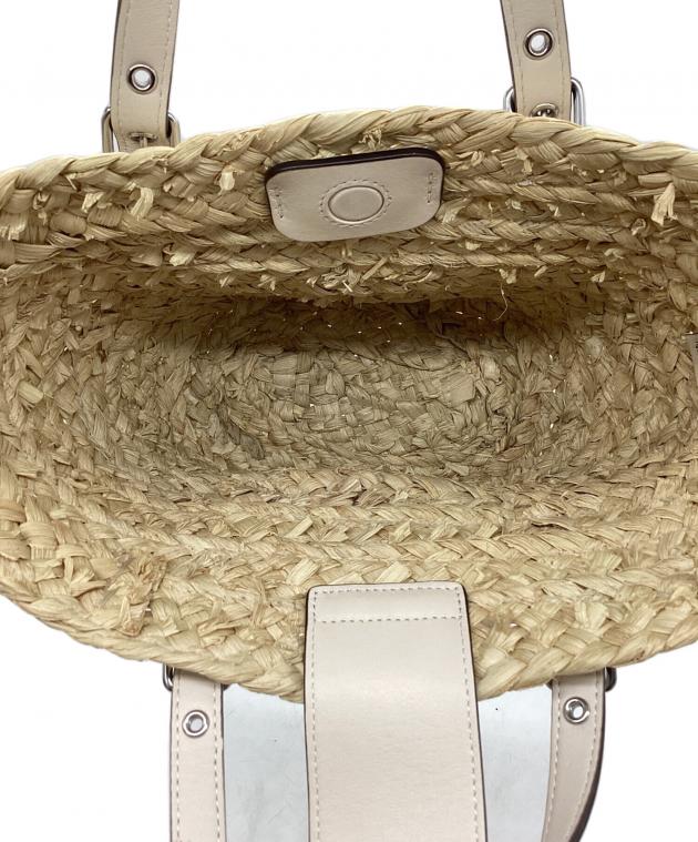 中古・古着通販】COACH (コーチ) 2WAYカゴバッグ ナチュラル