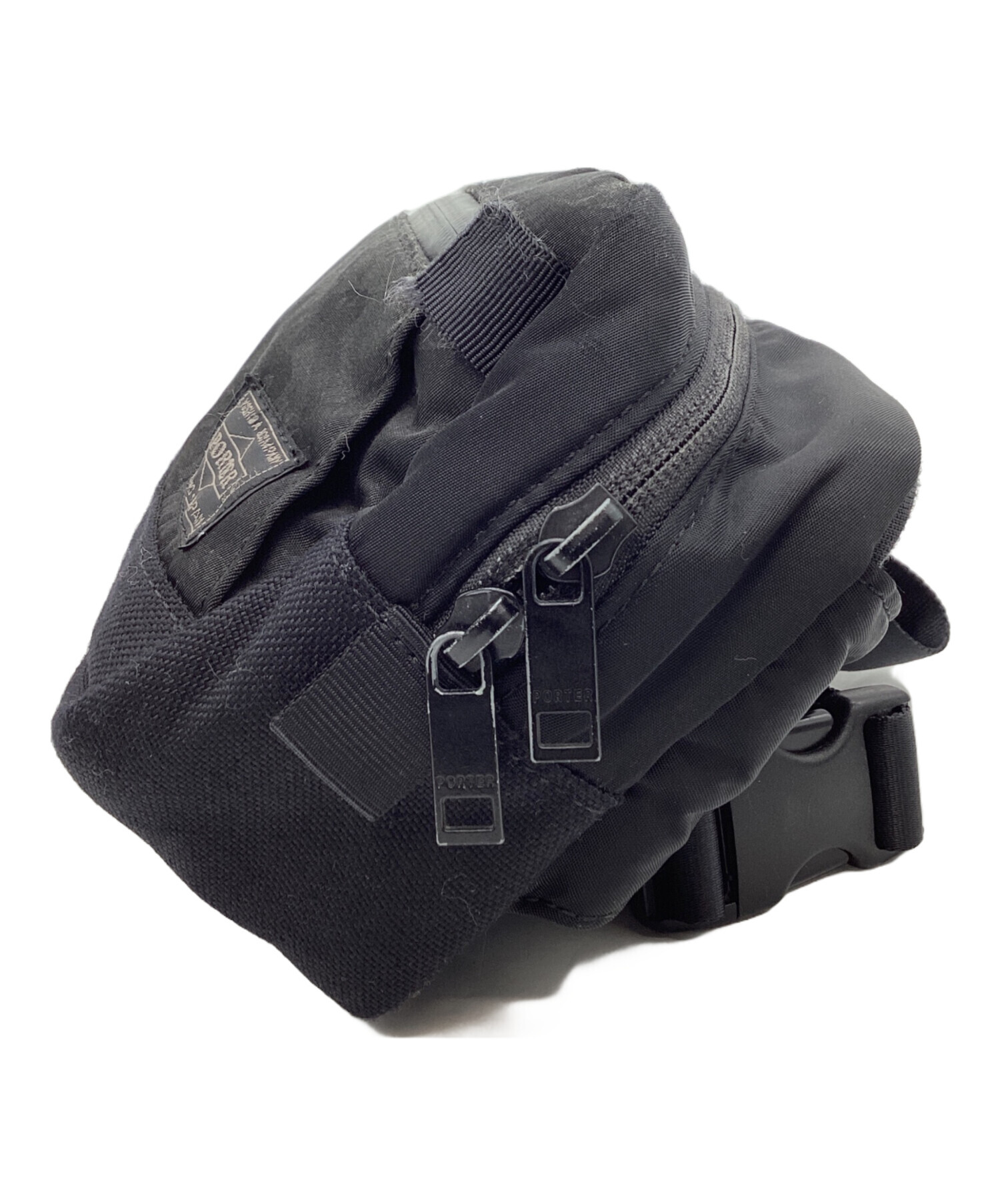 中古・古着通販】PORTER (ポーター) PORTER ウエストバッグ ブラック