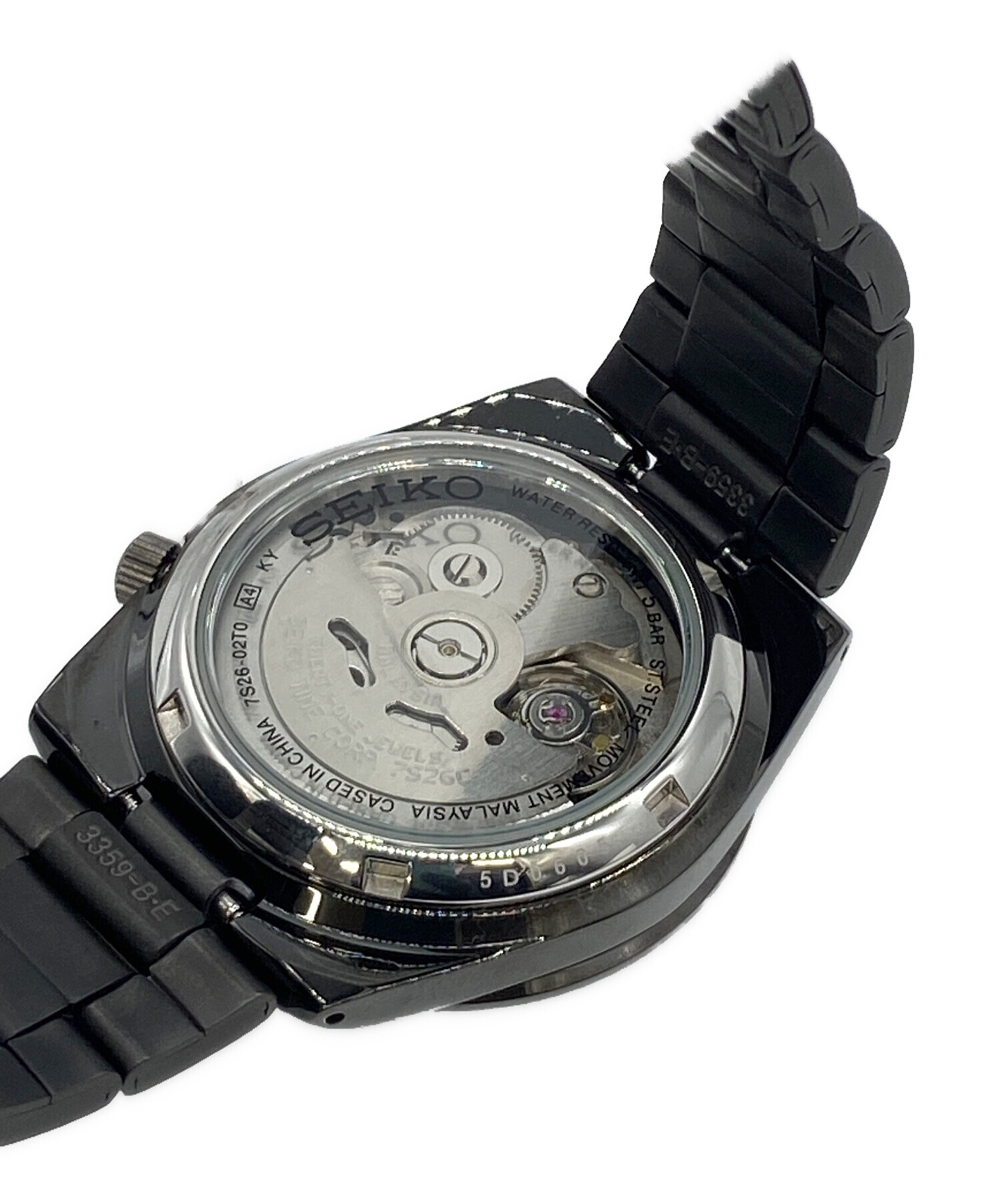 中古・古着通販】SEIKO (セイコー) SEIKO5 腕時計 ブラック｜ブランド 