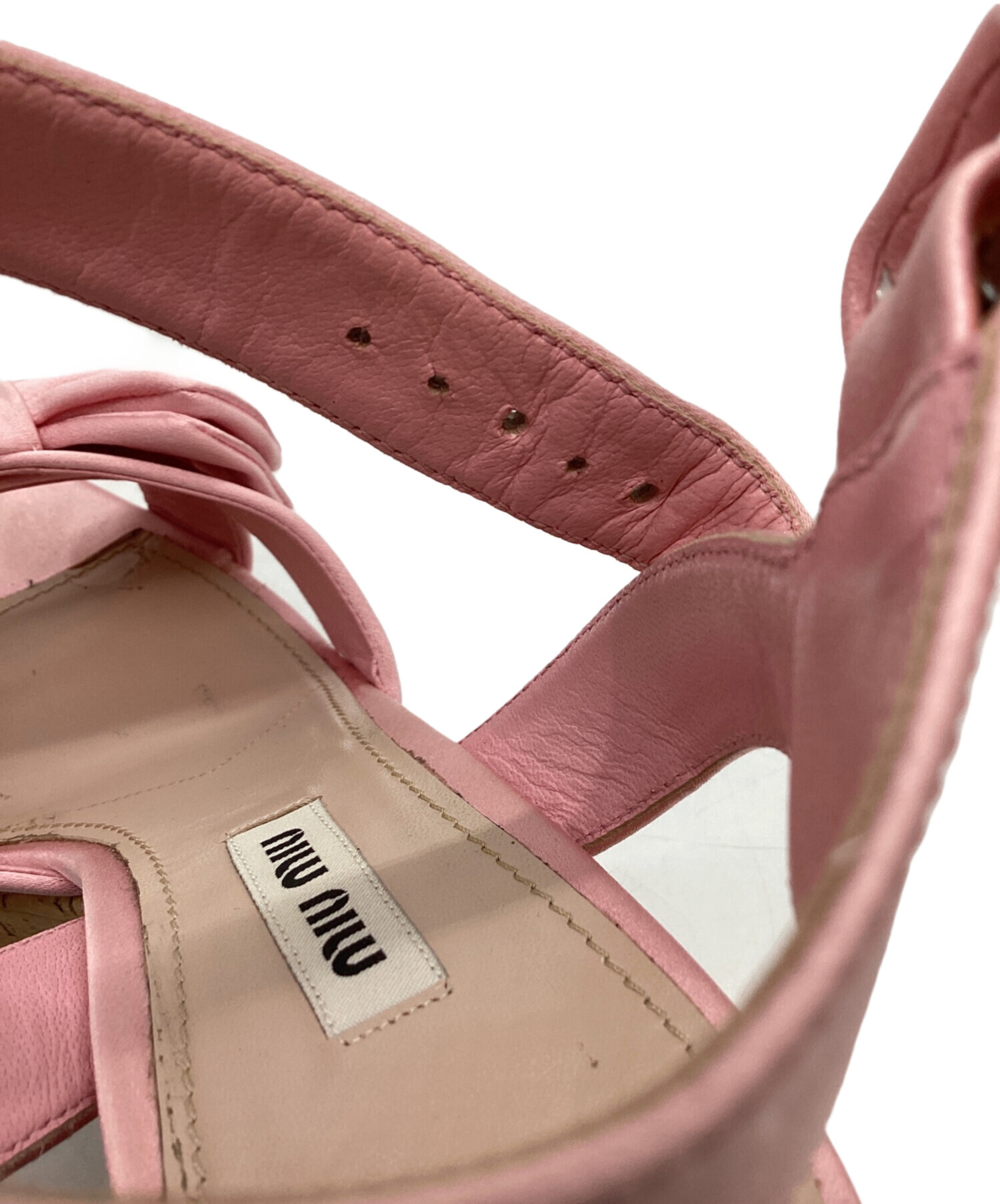 中古・古着通販】MIU MIU (ミュウミュウ) MIU MIU satin and cork