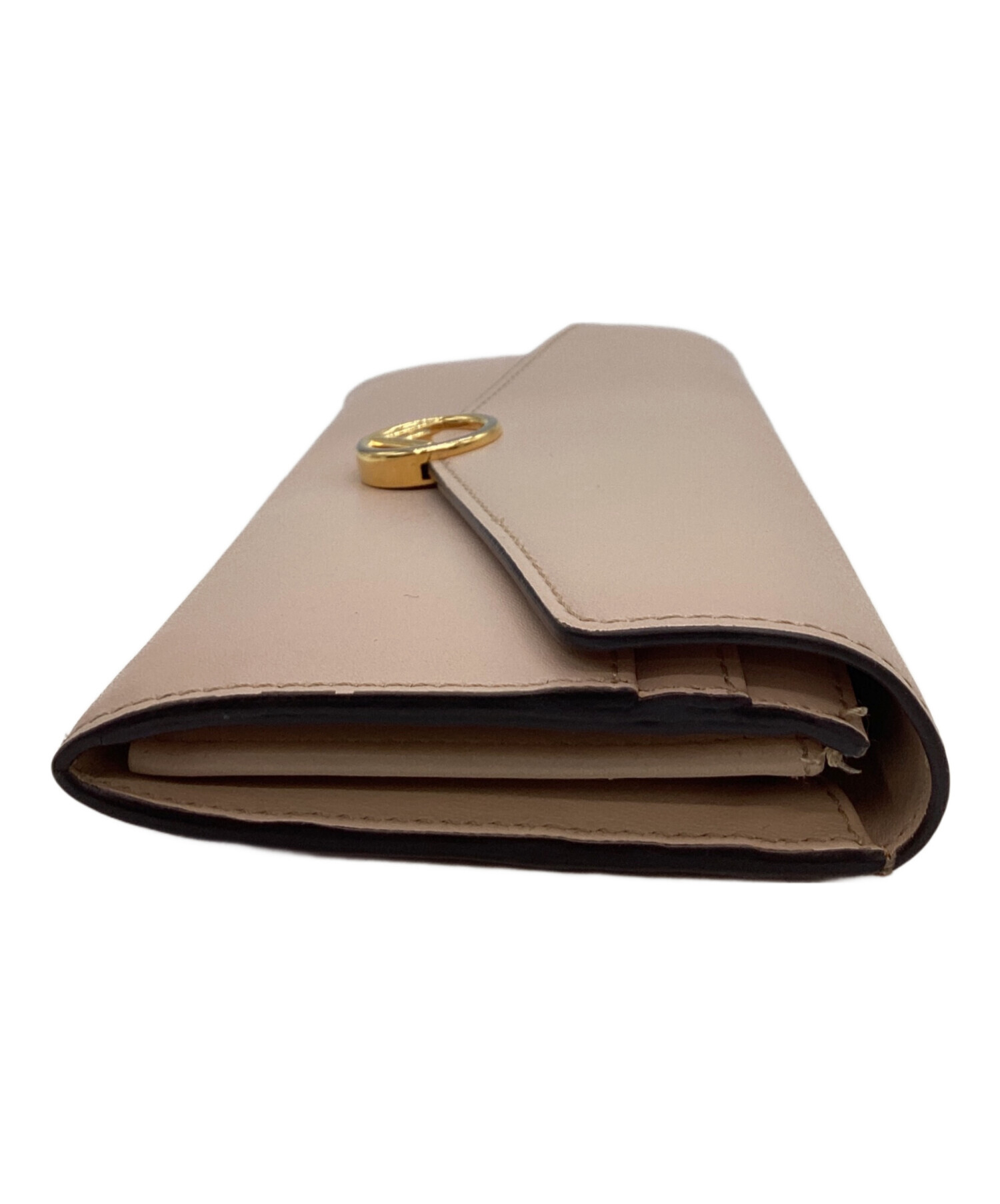フェンディ エフイズ フェンディ･長財布  8M0251【Cランク】【中古】 フェンディ FENDI 長財布 8M0251 カーキ ゴールド金具 カーフ