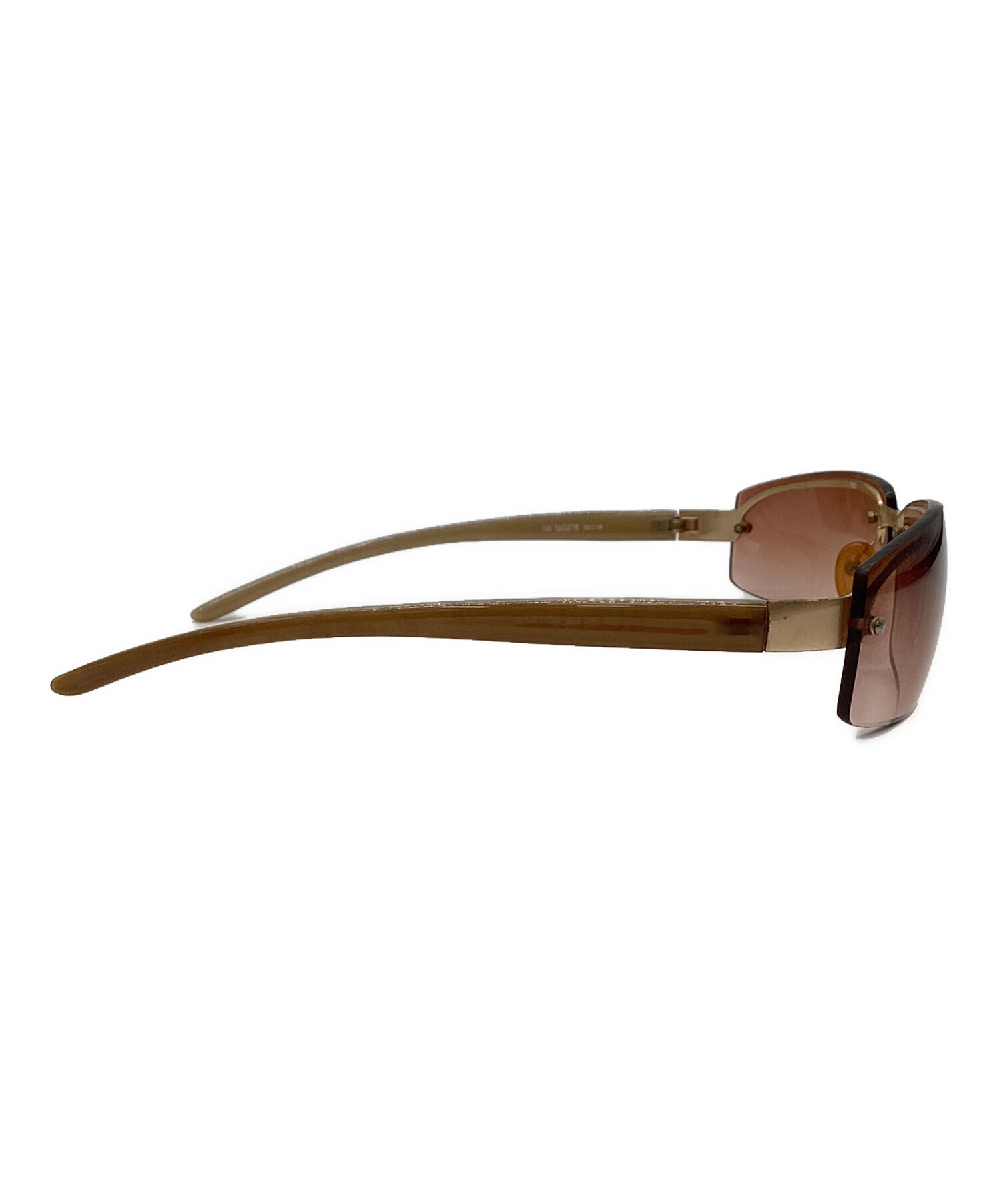 GUCCI グッチ サングラス  茶 【古着】【中古】【送料無料】 中古・古着通販】GUCCI (グッチ) サングラス ブラウン サイズ:62□13