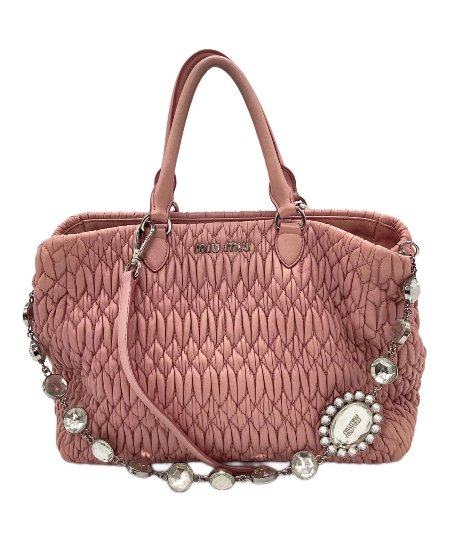 中古・古着通販】MIU MIU (ミュウミュウ) MIU MIU ナッパクリスタル