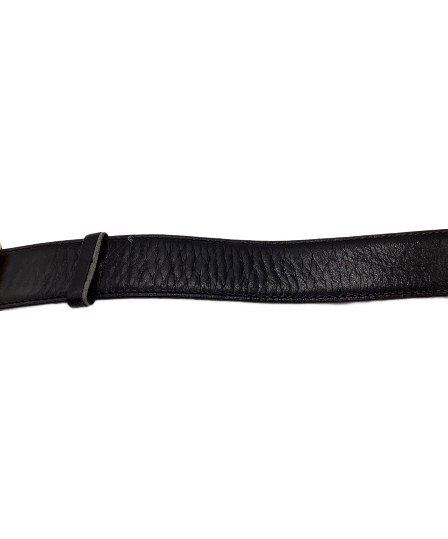 中古・古着通販】CELINE (セリーヌ) CELINE レザーベルト ブラック
