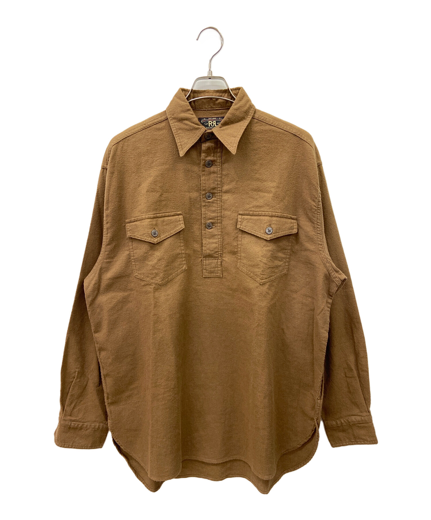 中古・古着通販】RRL (ダブルアールエル) プルオーバーシャツ ブラウン