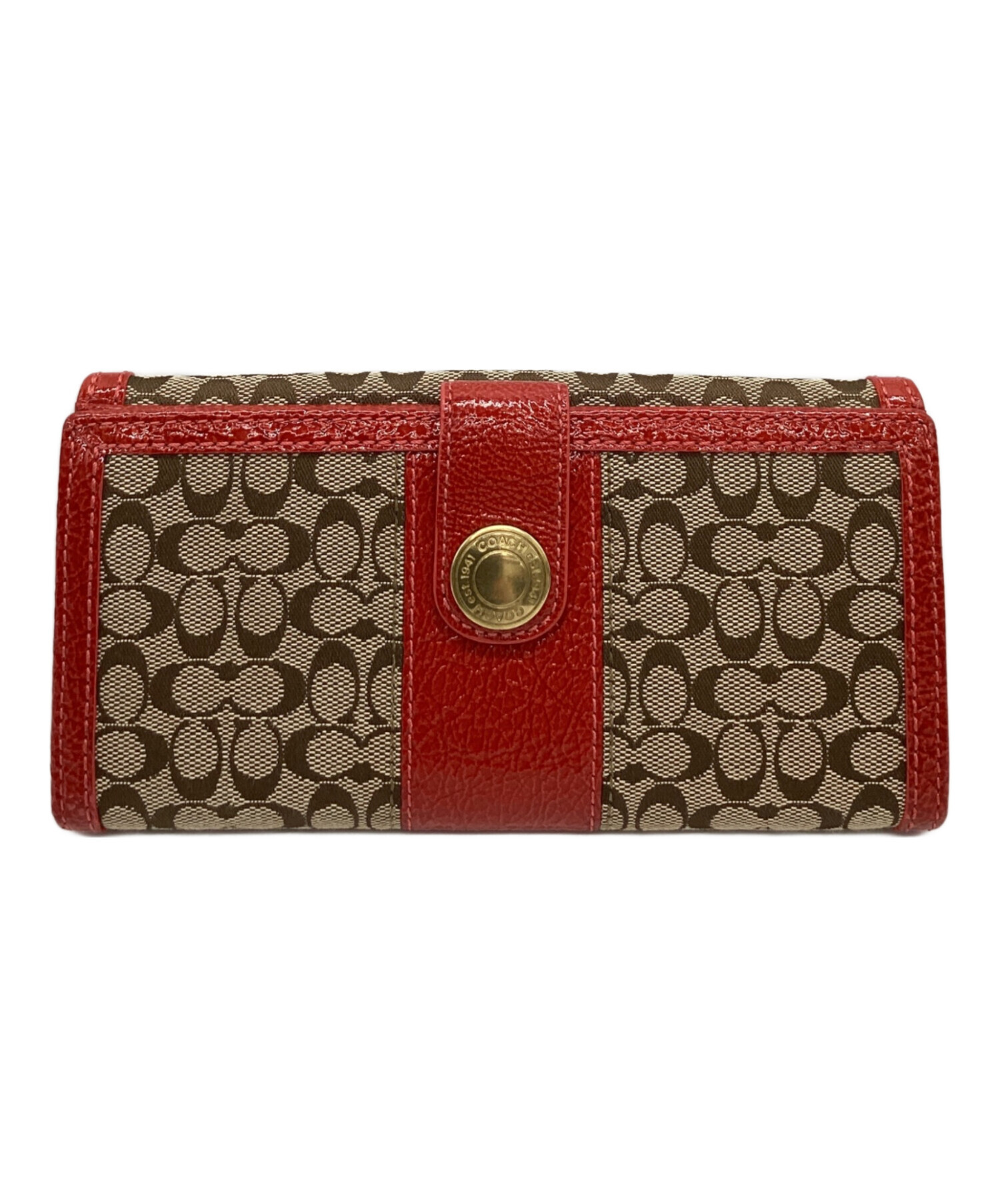 中古・古着通販】COACH (コーチ) COACH シグネチャー 2つ折り長財布 