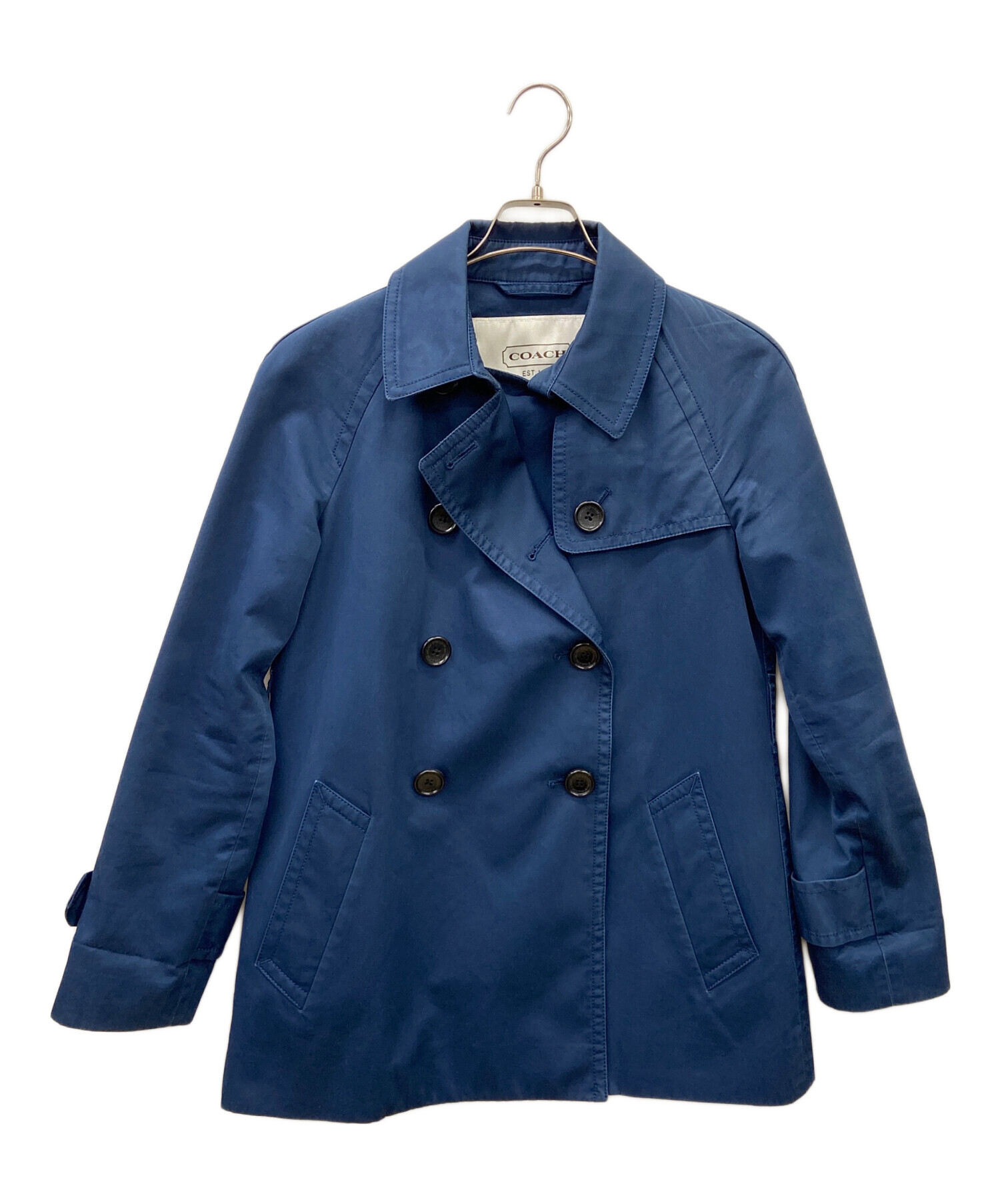 【希少】コーチのショートコート 中古・古着通販】COACH (コーチ) ショートコート ネイビー サイズ:S