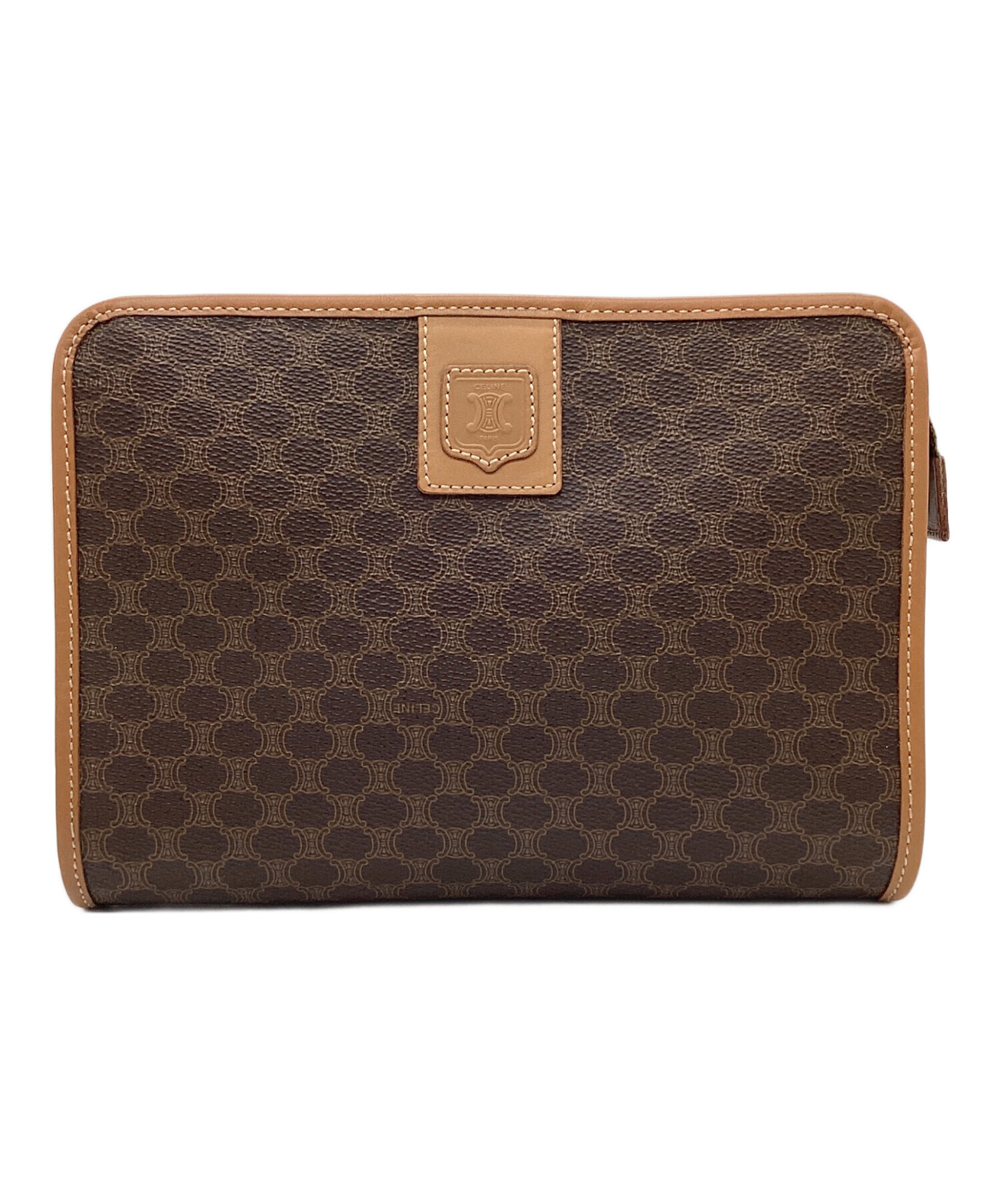 中古・古着通販】CELINE (セリーヌ) クラッチバッグ ブラウン 中古・古着通販】CELINE (セリーヌ) クラッチバッグ ブラウン