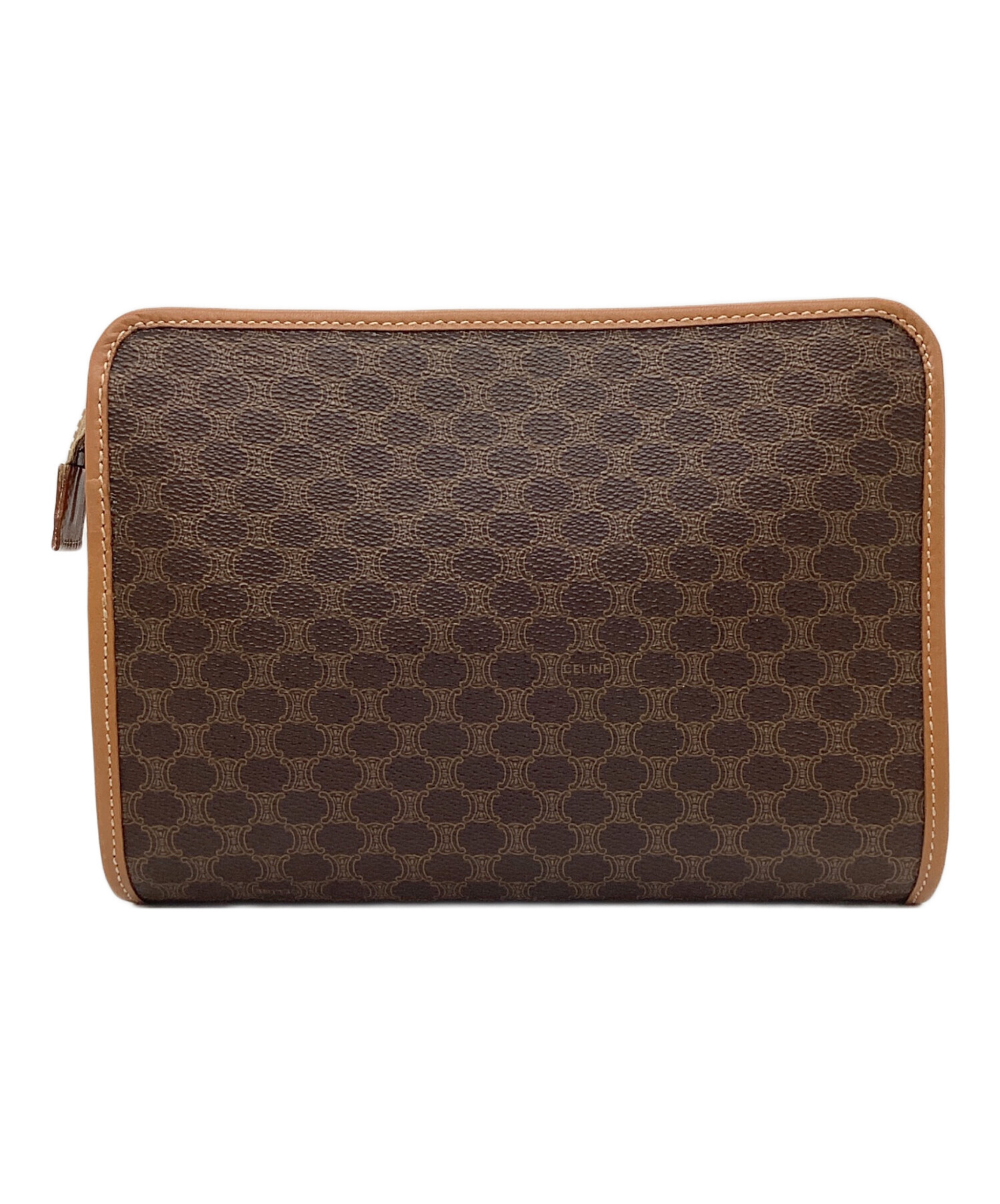 CELINE クラッチバッグ ブラウン 中古・古着通販】CELINE (セリーヌ) クラッチバッグ ブラウン