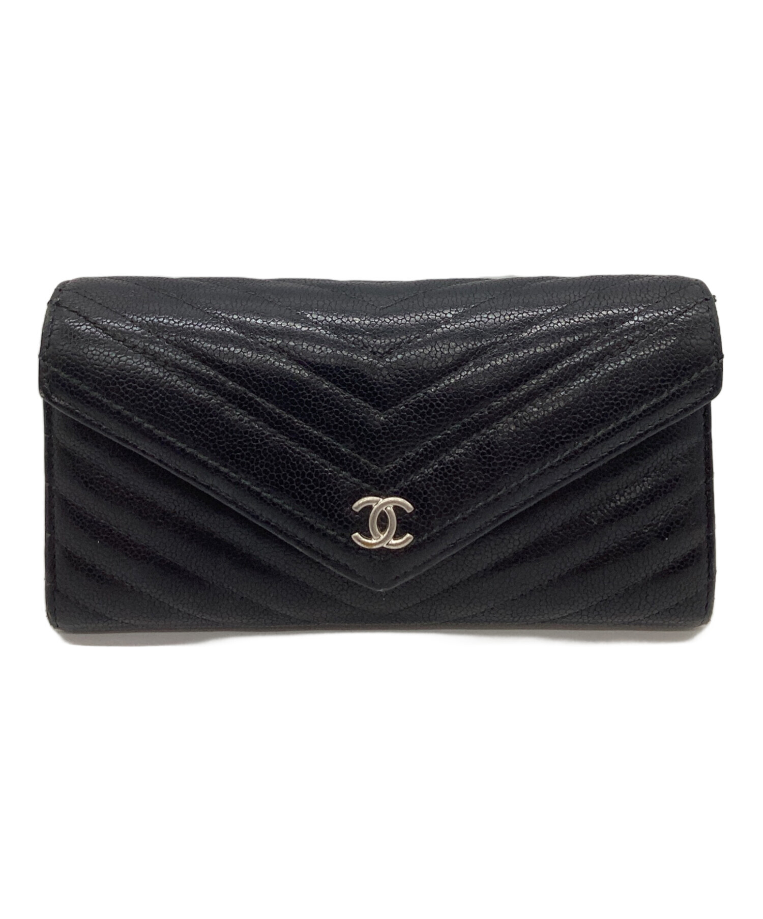 中古・古着通販】CHANEL (シャネル) CHANEL シェブロン 長財布