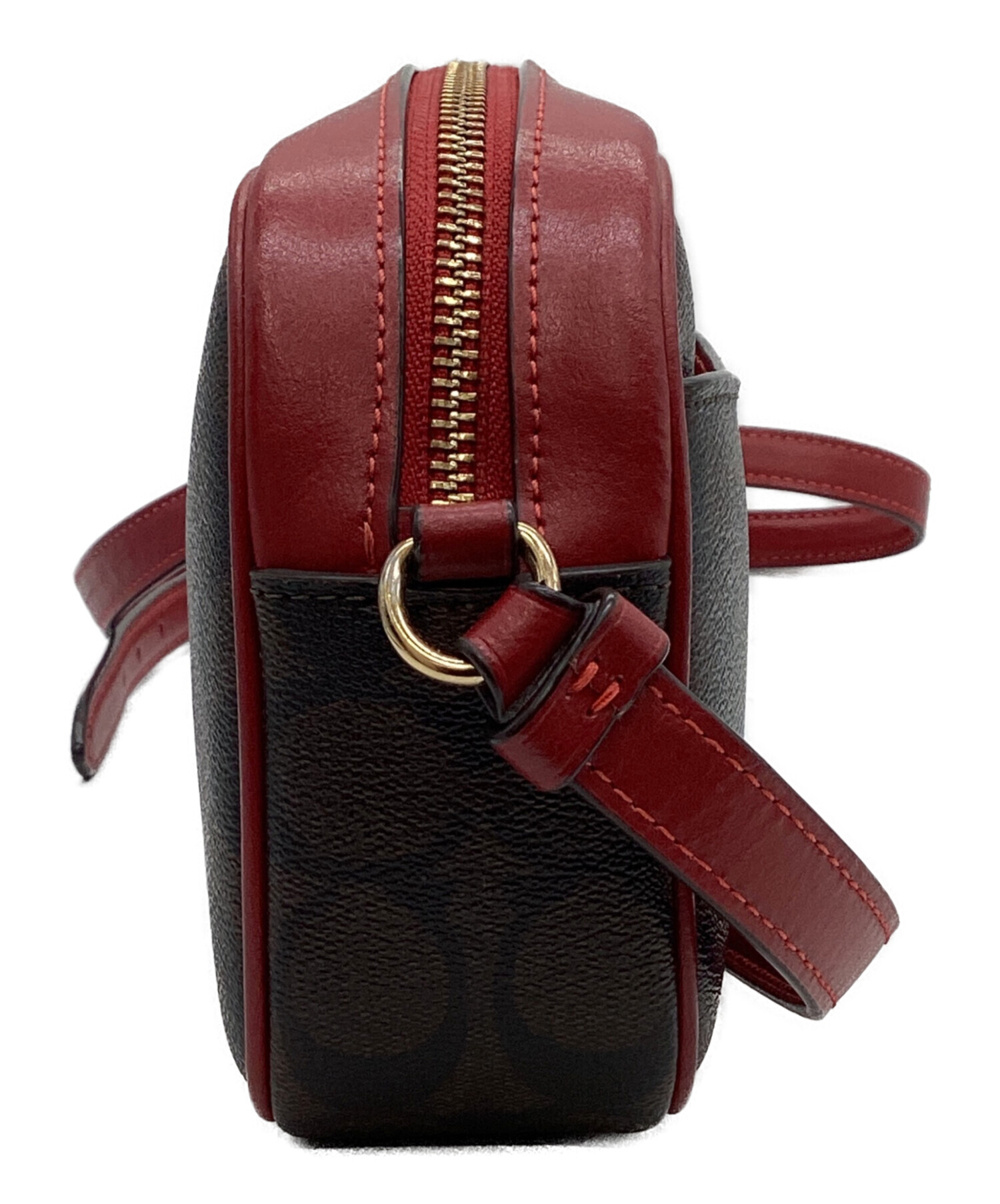 Coach ショルダーバッグ ブラウン　シグネチャー　新品未使用品 中古・古着通販】COACH (コーチ) COACH シグネチャー ショルダーバッグ