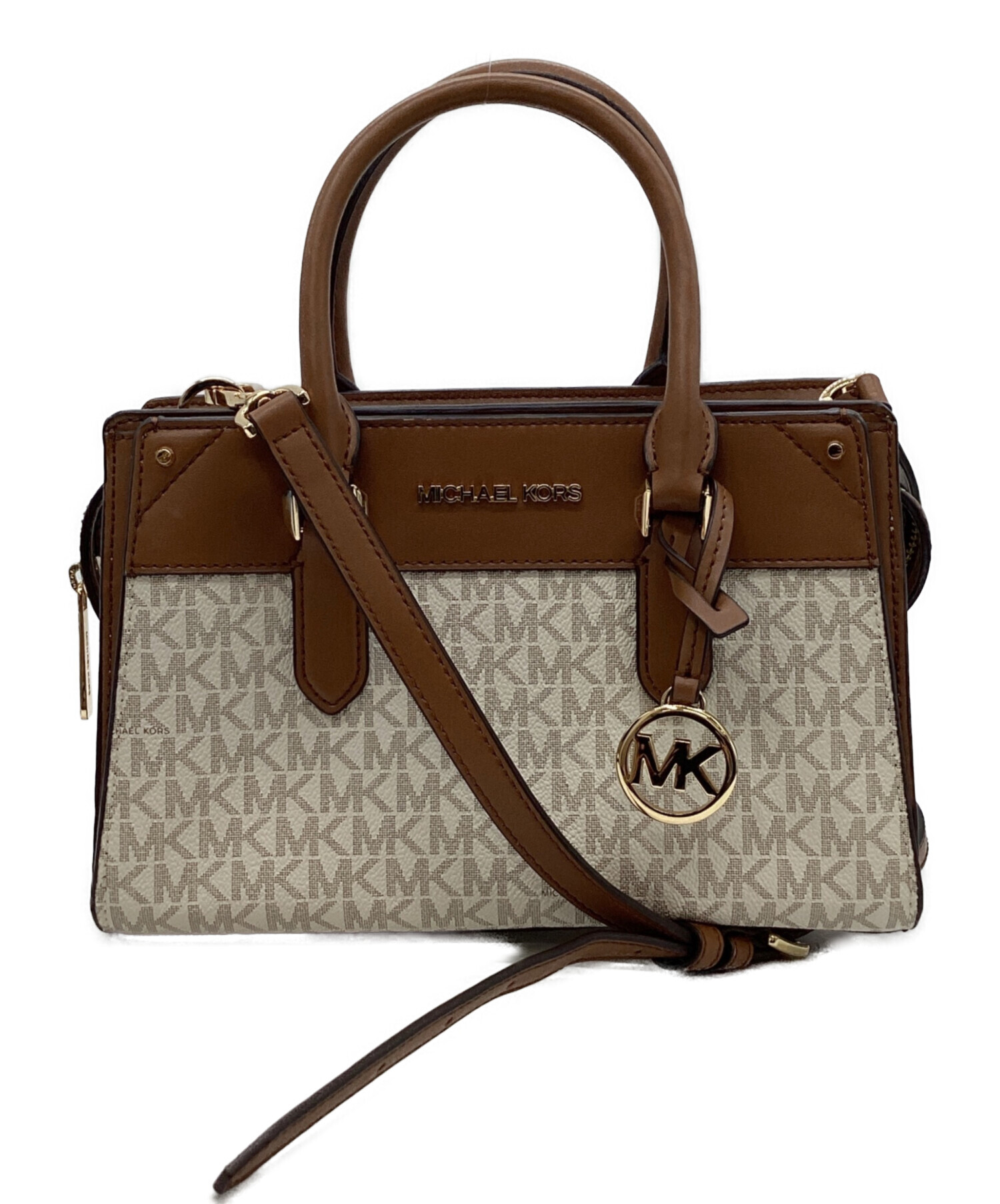 美品MICHAEL KORS 2WAYショルダーバッグ ブラウン 中古・古着通販】MICHAEL KORS (マイケル・コース) MICHAEL KORS 2WAY