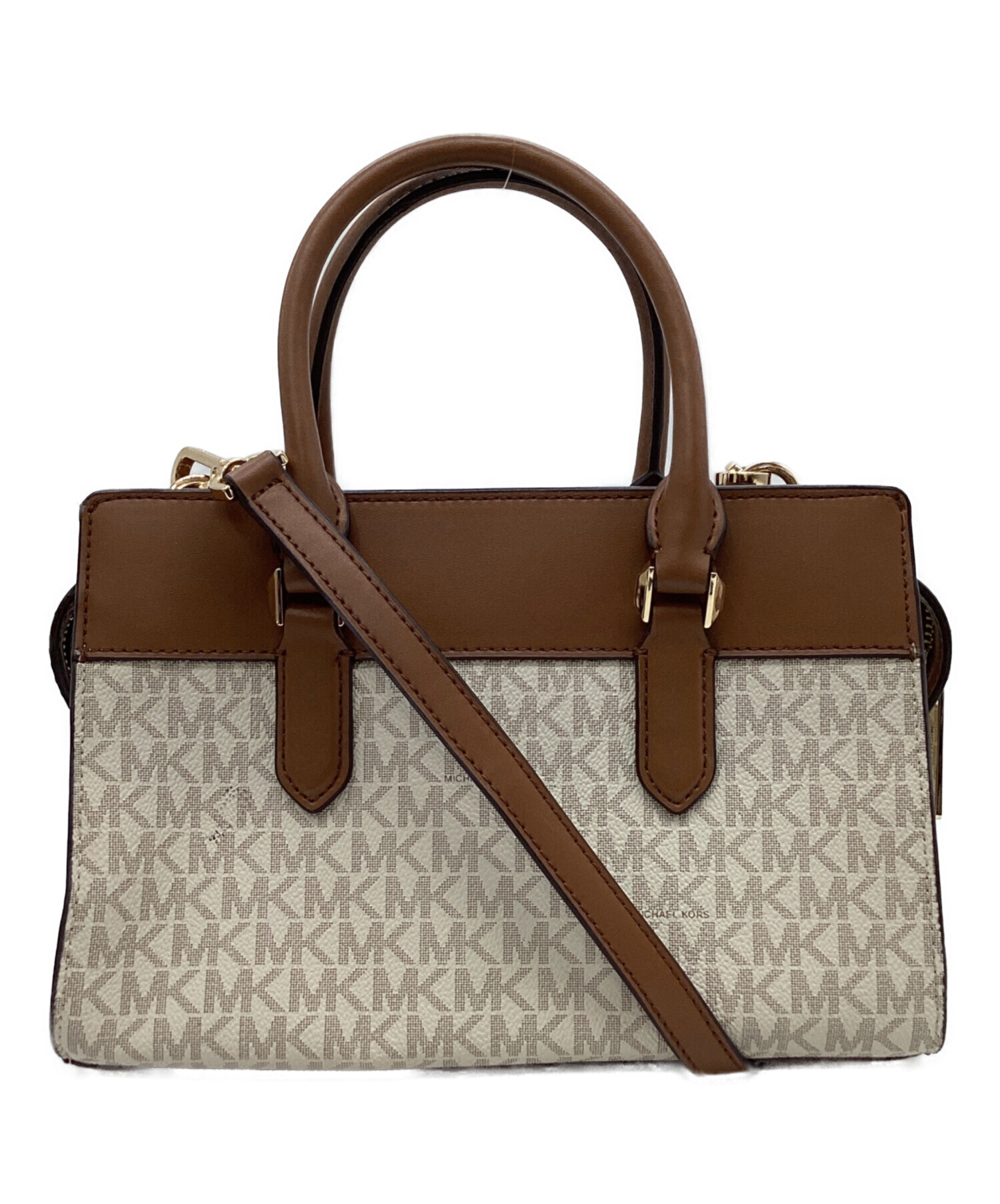 マイケルコース2wayバック ブラウン(※値下げ依頼個別相談中※) 中古・古着通販】MICHAEL KORS (マイケル・コース) MICHAEL KORS 2WAY