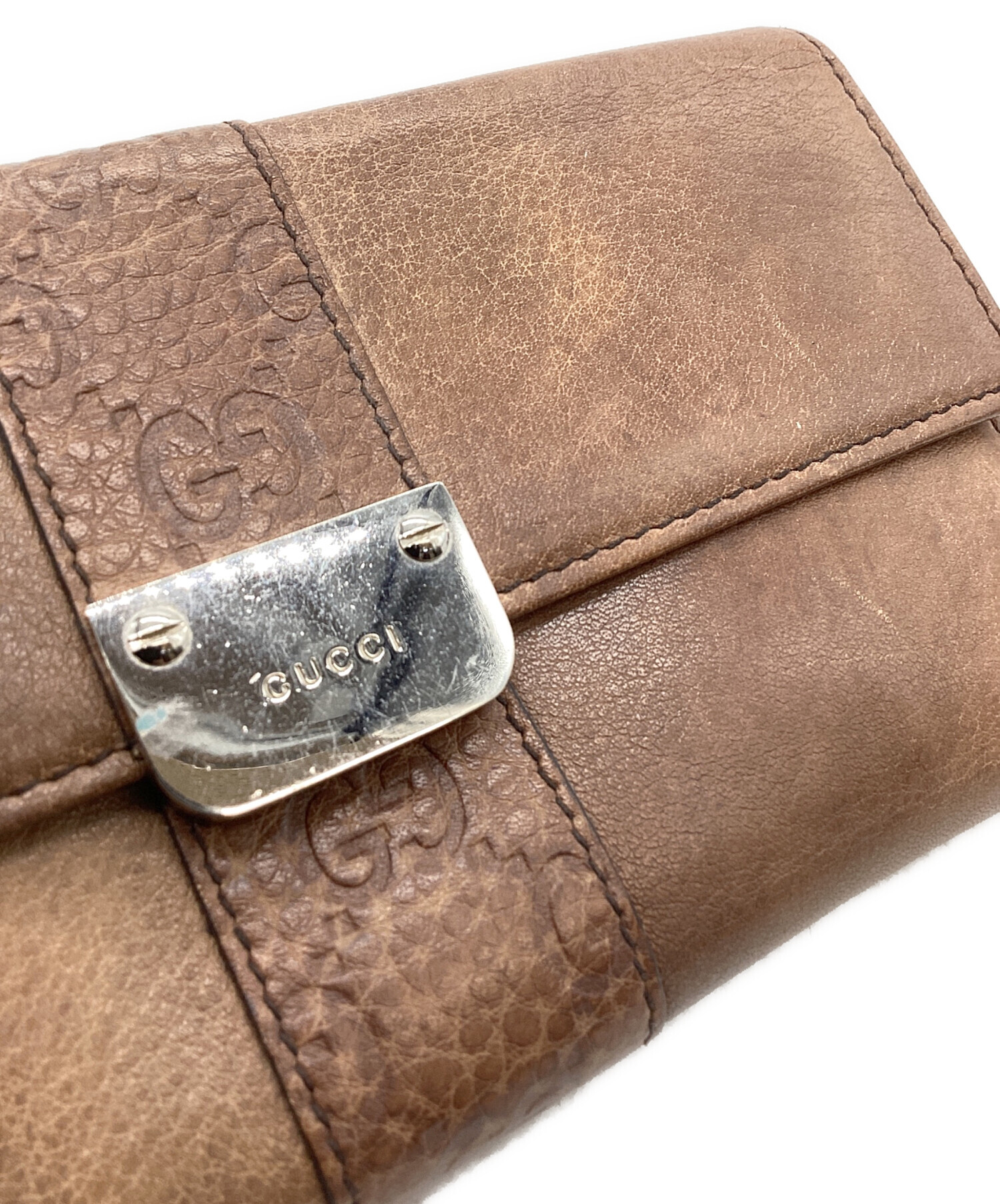中古・古着通販】GUCCI (グッチ) GUCCI グッチシマレザー 長財布
