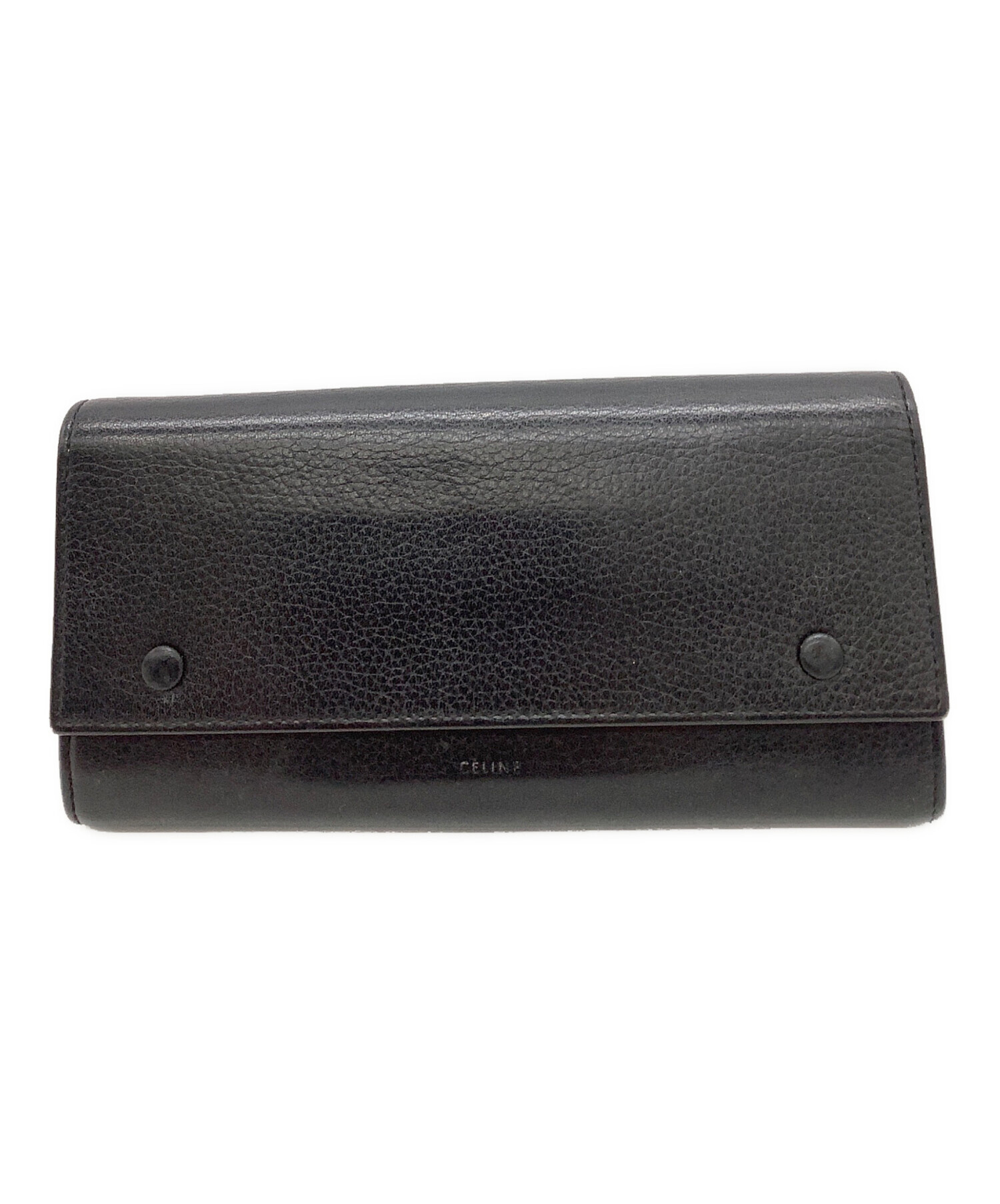 CELINE セリーヌ 長財布 ラージフラップ マルチファンクション　グレー 中古・古着通販】CELINE (セリーヌ) CELINE ラージフラップ マルチ