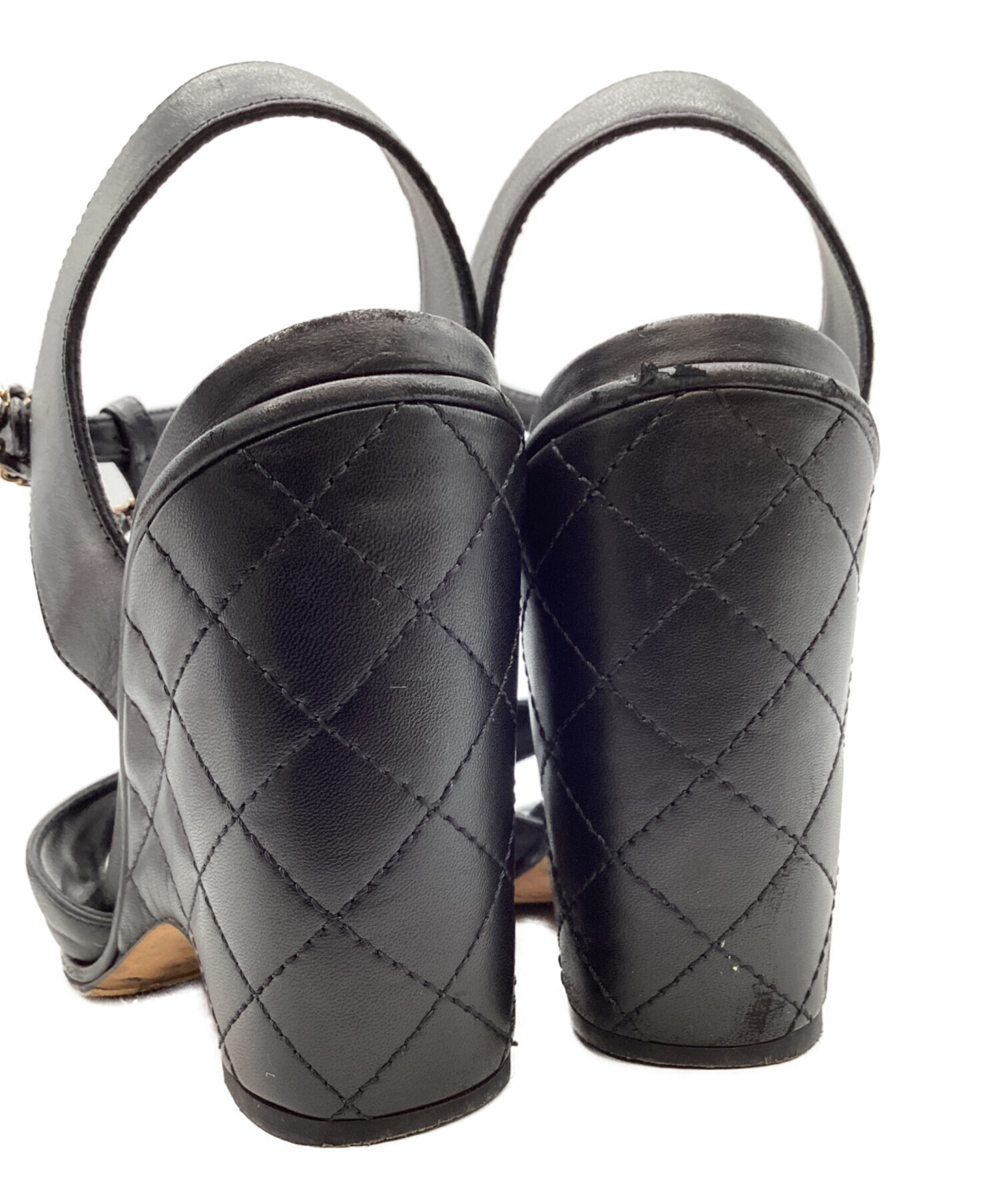 中古・古着通販】CHANEL (シャネル) CHANEL ウェッジソールサンダル